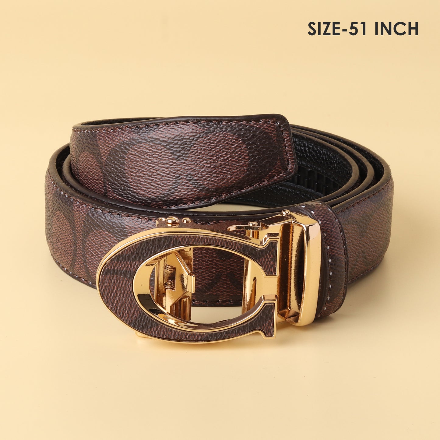 Signature Buckle Brown Belt