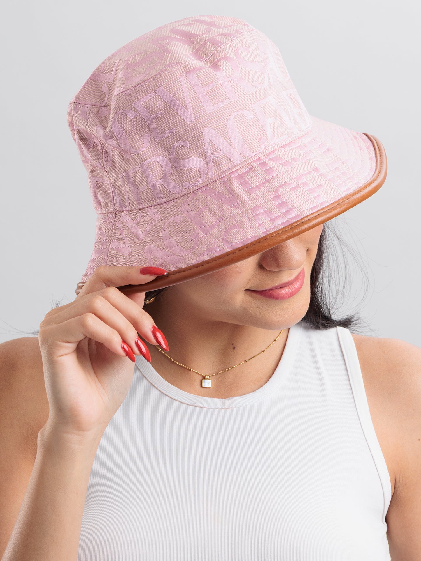 Blush Monogram Bucket Hat