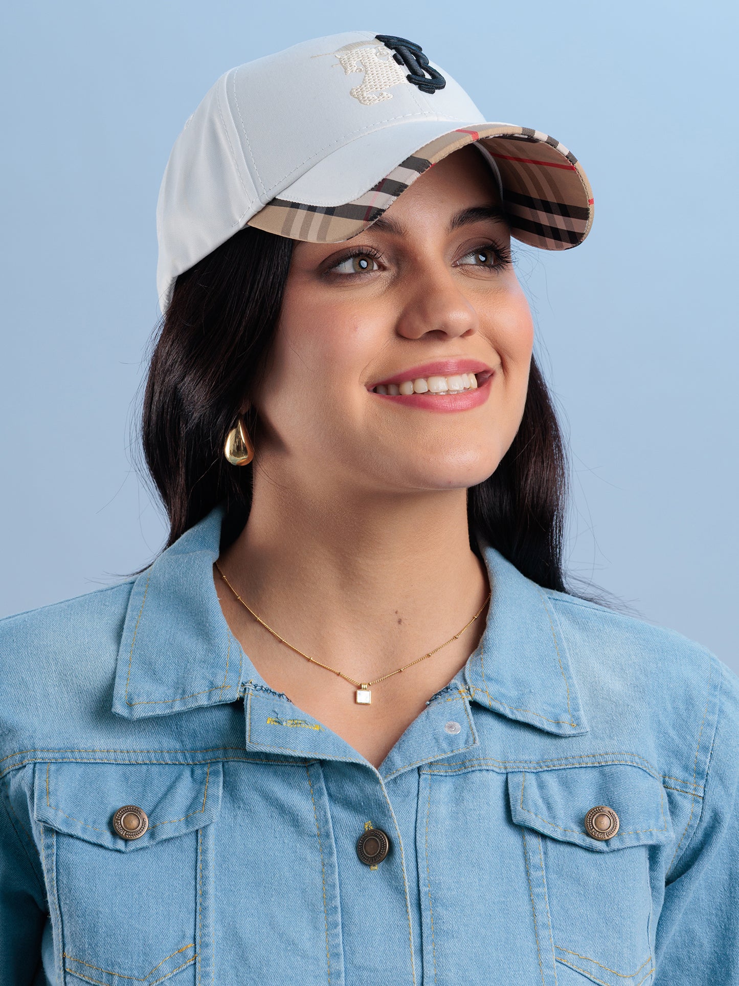 Ivory Luxe Monogram Cap
