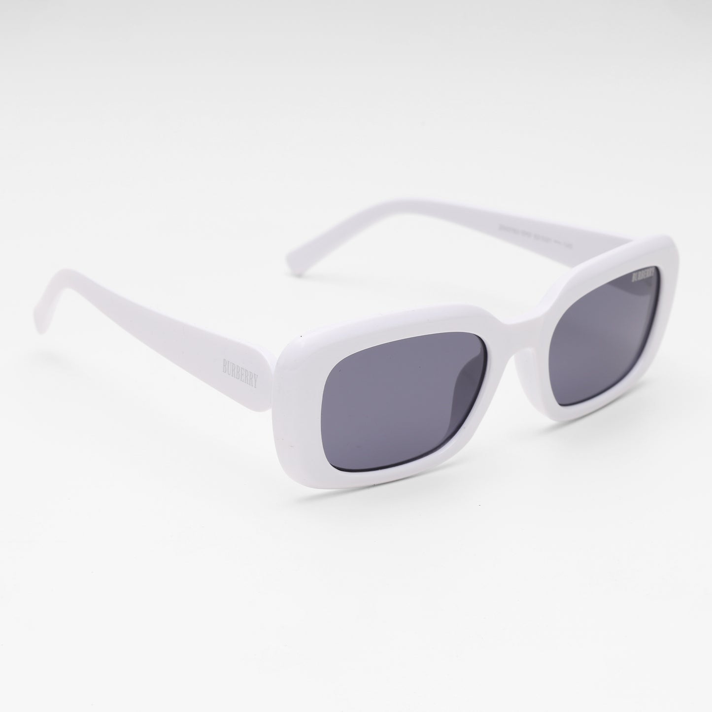 Arctic White Rectangular Sunglasses by Burberry