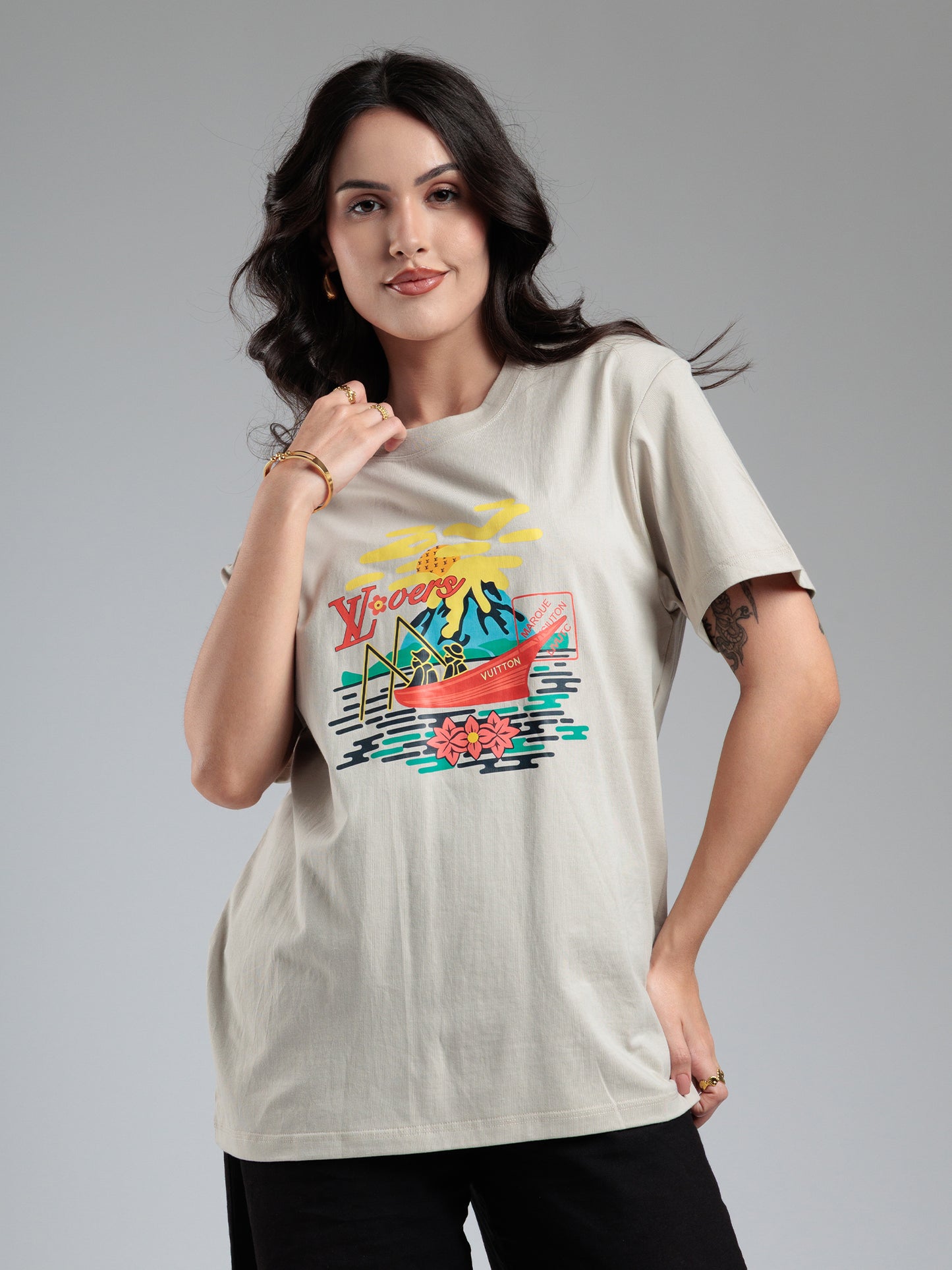 Sandstone Voyage Graphic T-Shirt