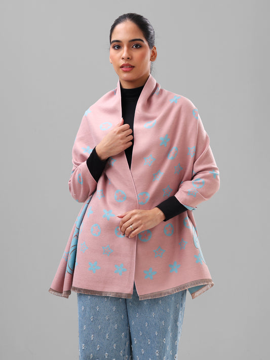 Blush Sky Monogram Wrap