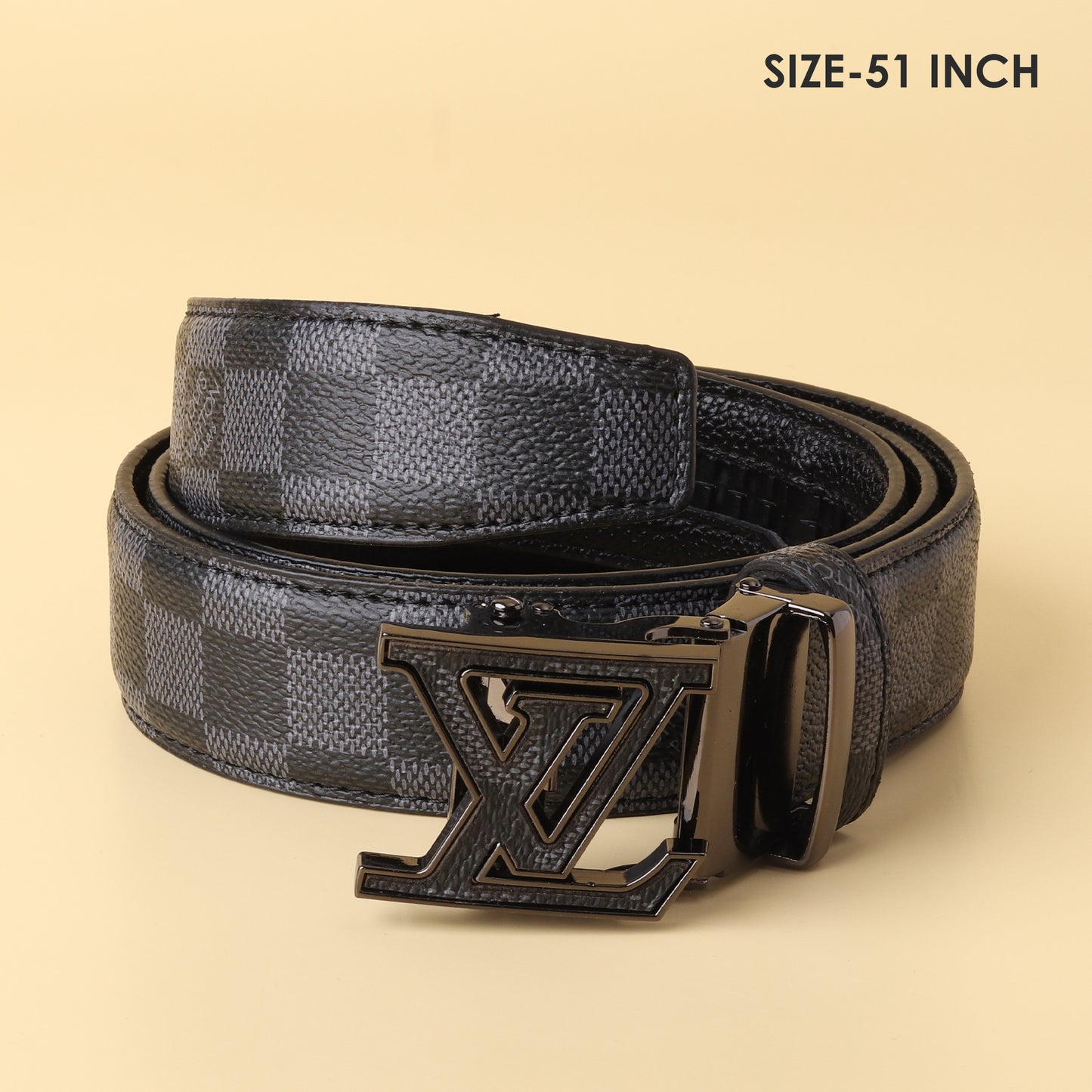 Vuitton Damier Graphite Belt