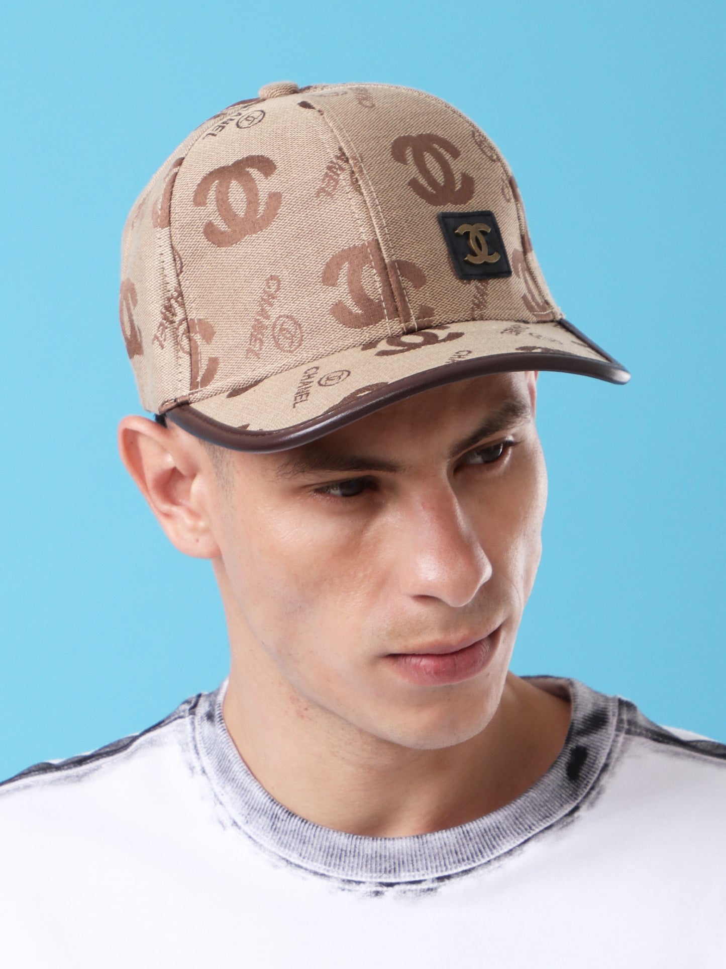 Designer-Inspired CC Monogram Baseball Cap