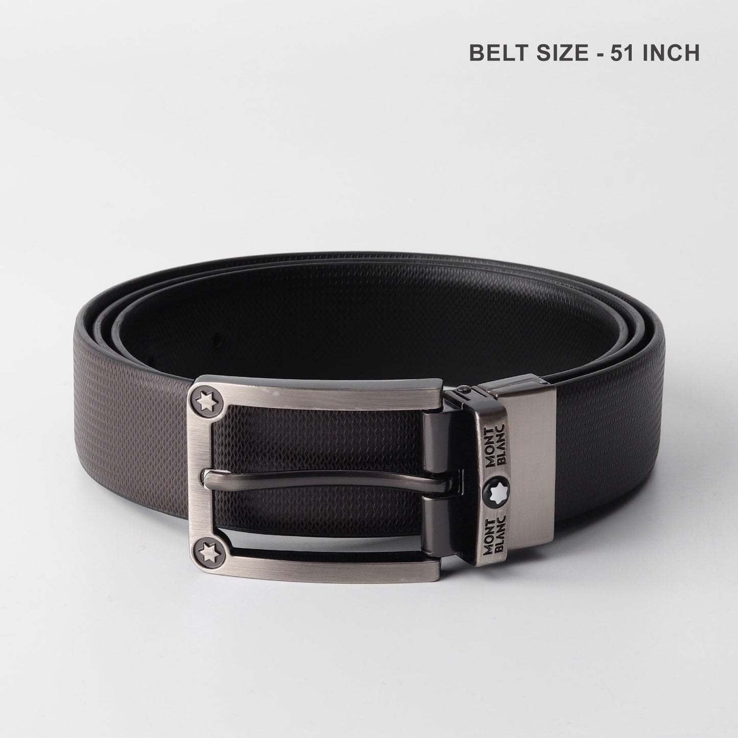 Graphite Reversible Leather Belt
