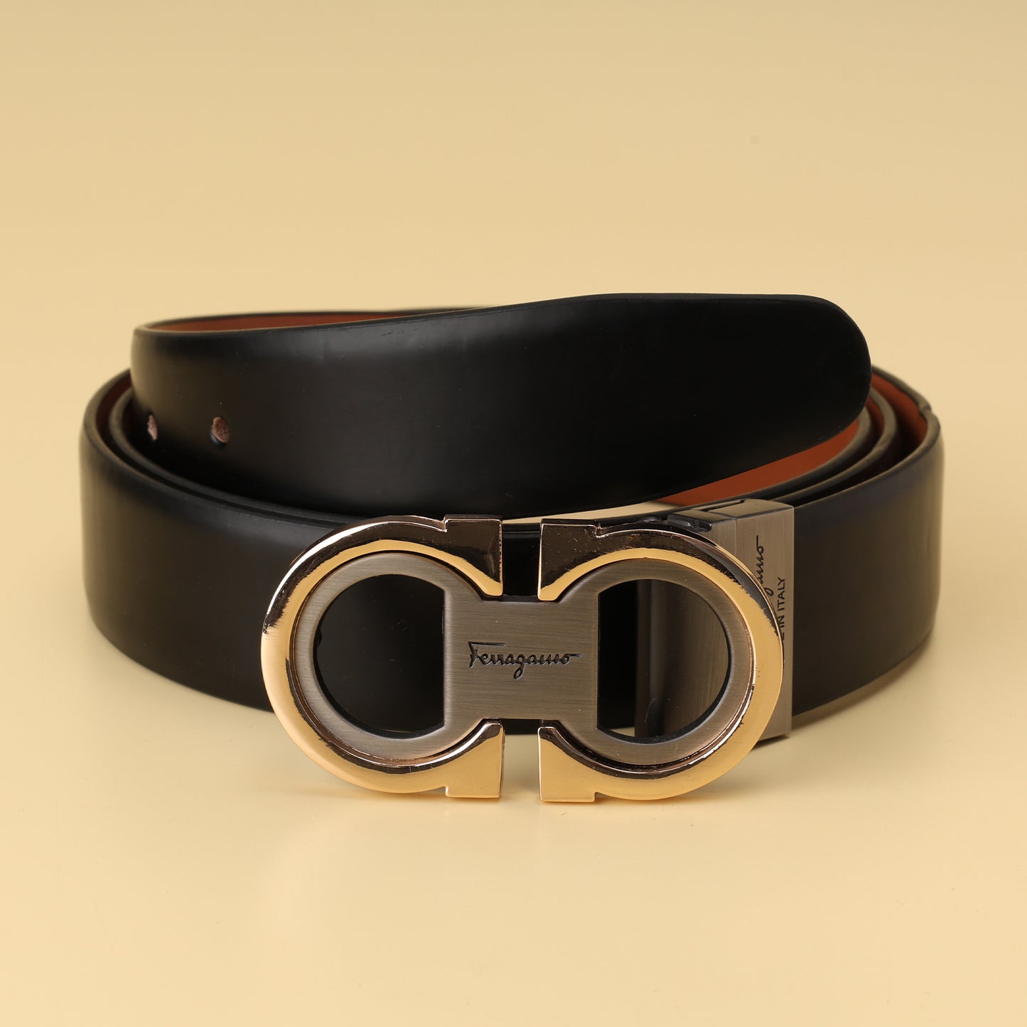 Dual-Tone Loop Buckle Belt