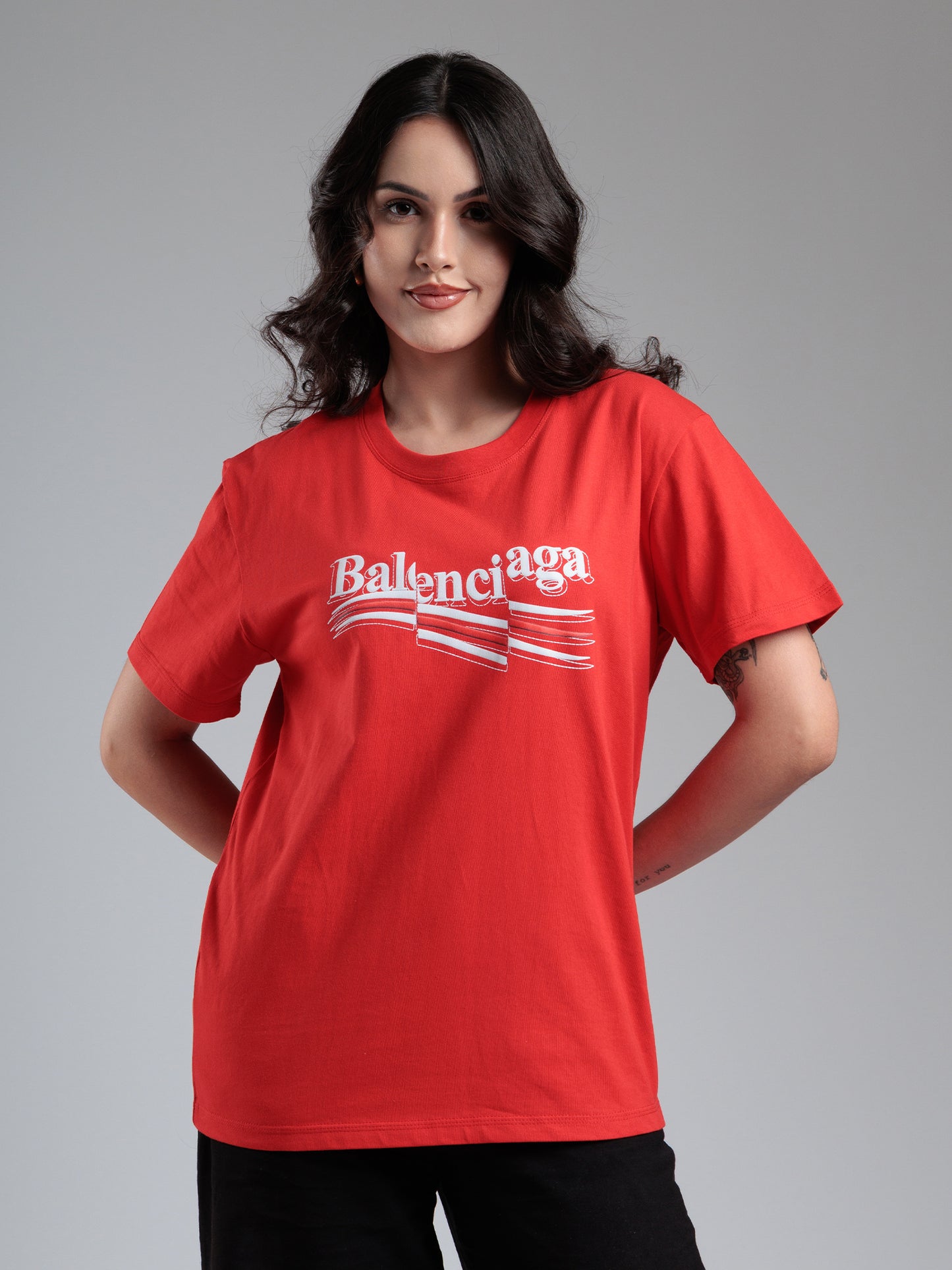 Crimson Statement Graphic T-Shirt