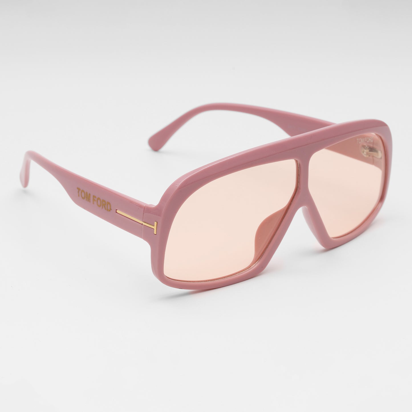 Blush Pink Shield Sunglasses