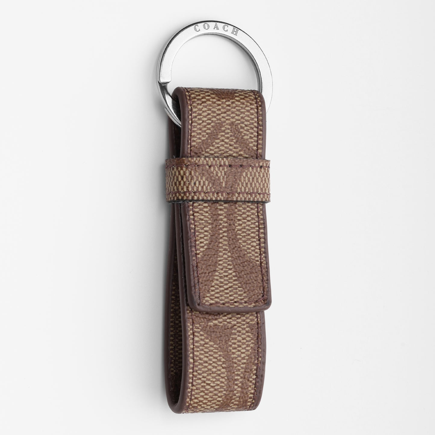 Canvas Key Fob in Classic Brown