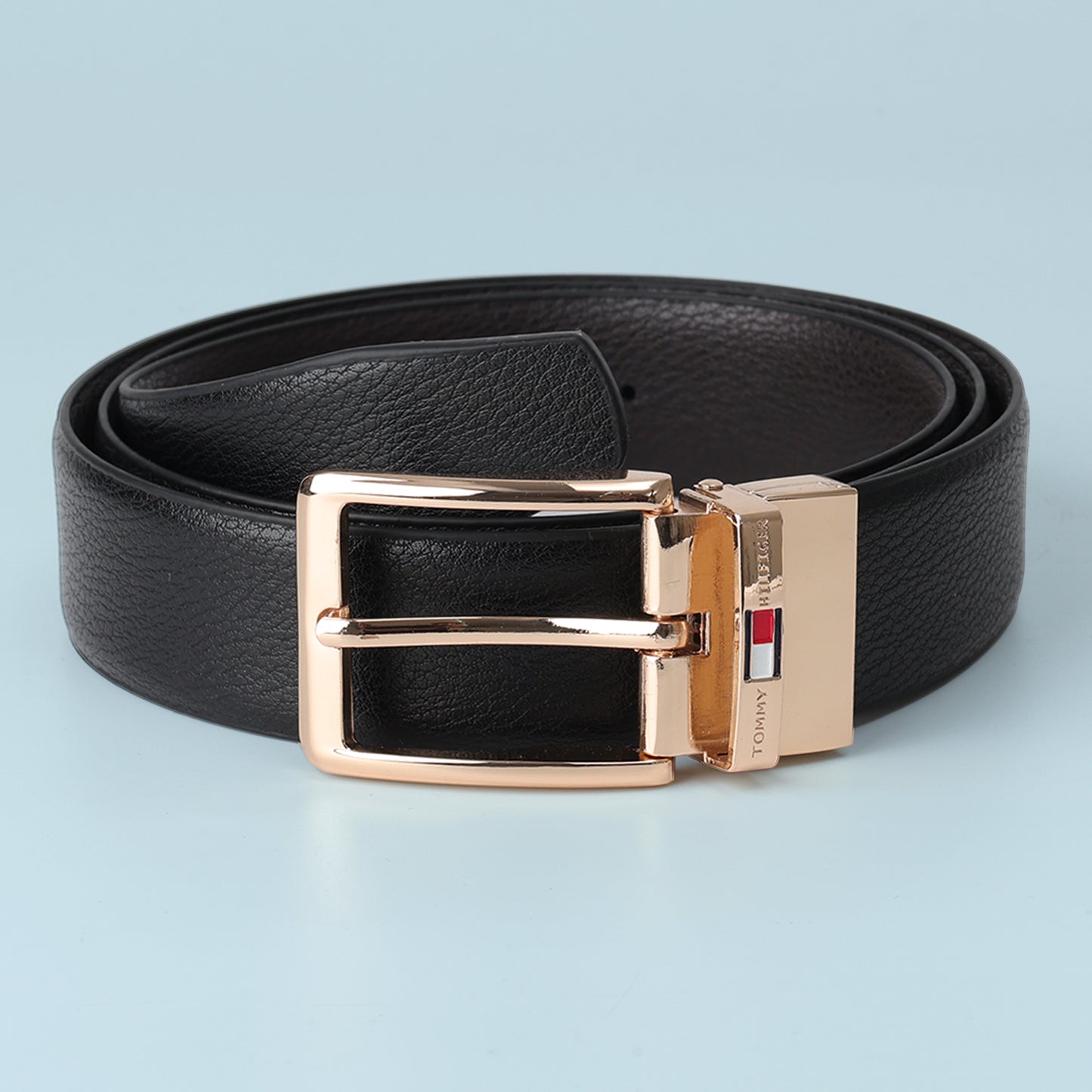 Executive Rose-Gold Buckle Belt