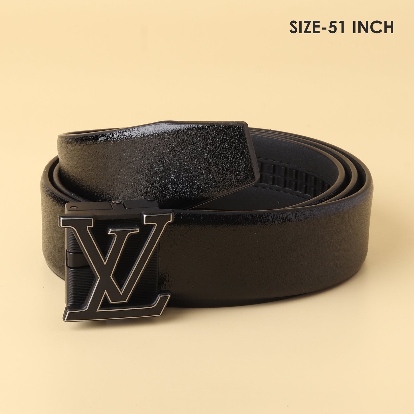 Vuitton Black Leather Belt