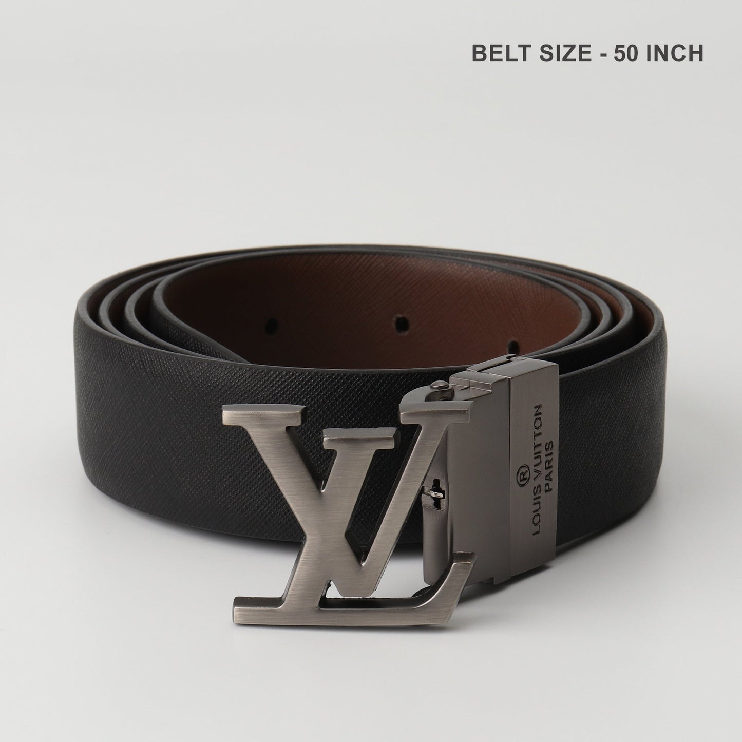 LV Iconic Gunmetal Belt