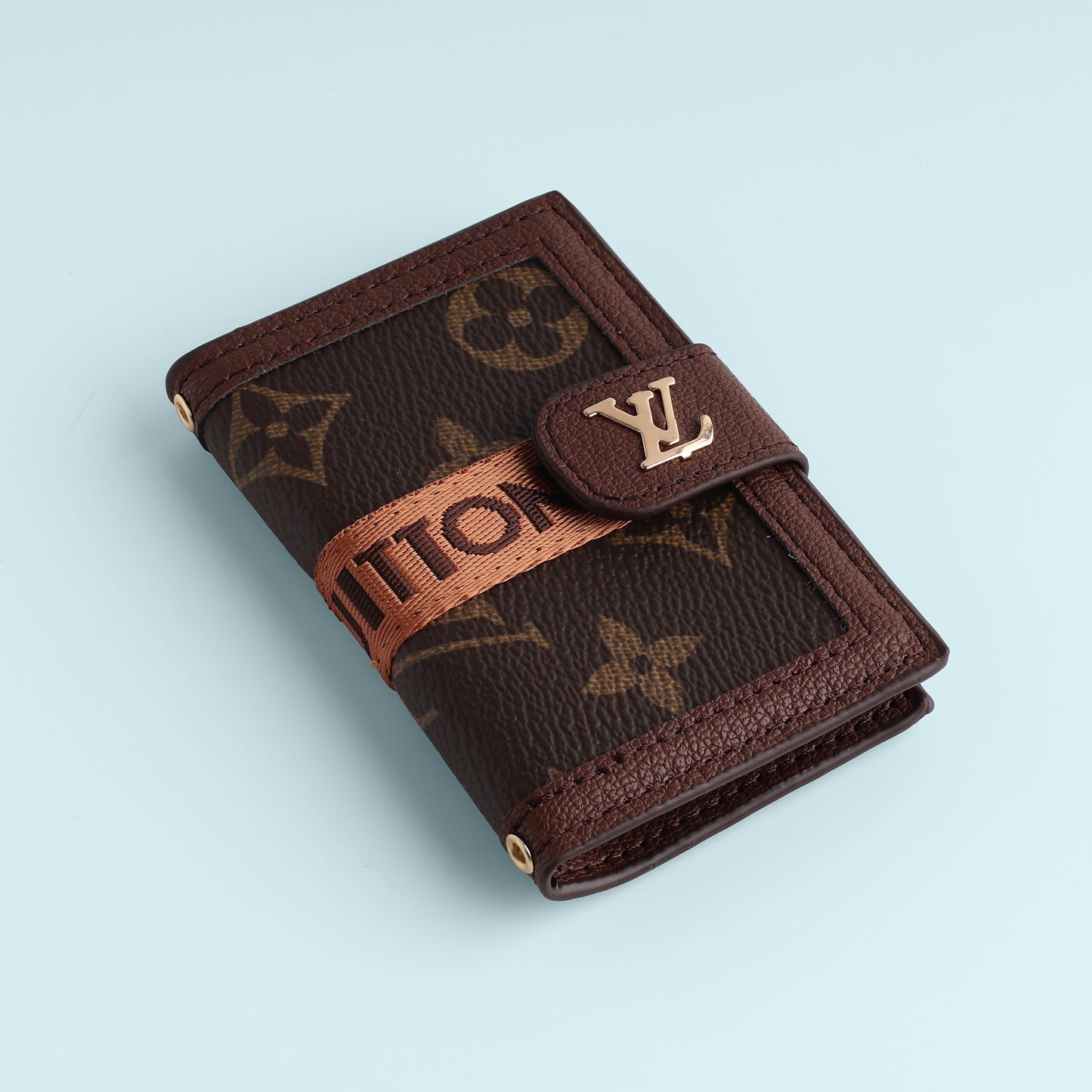 Heritage Monogram Strap Wallet