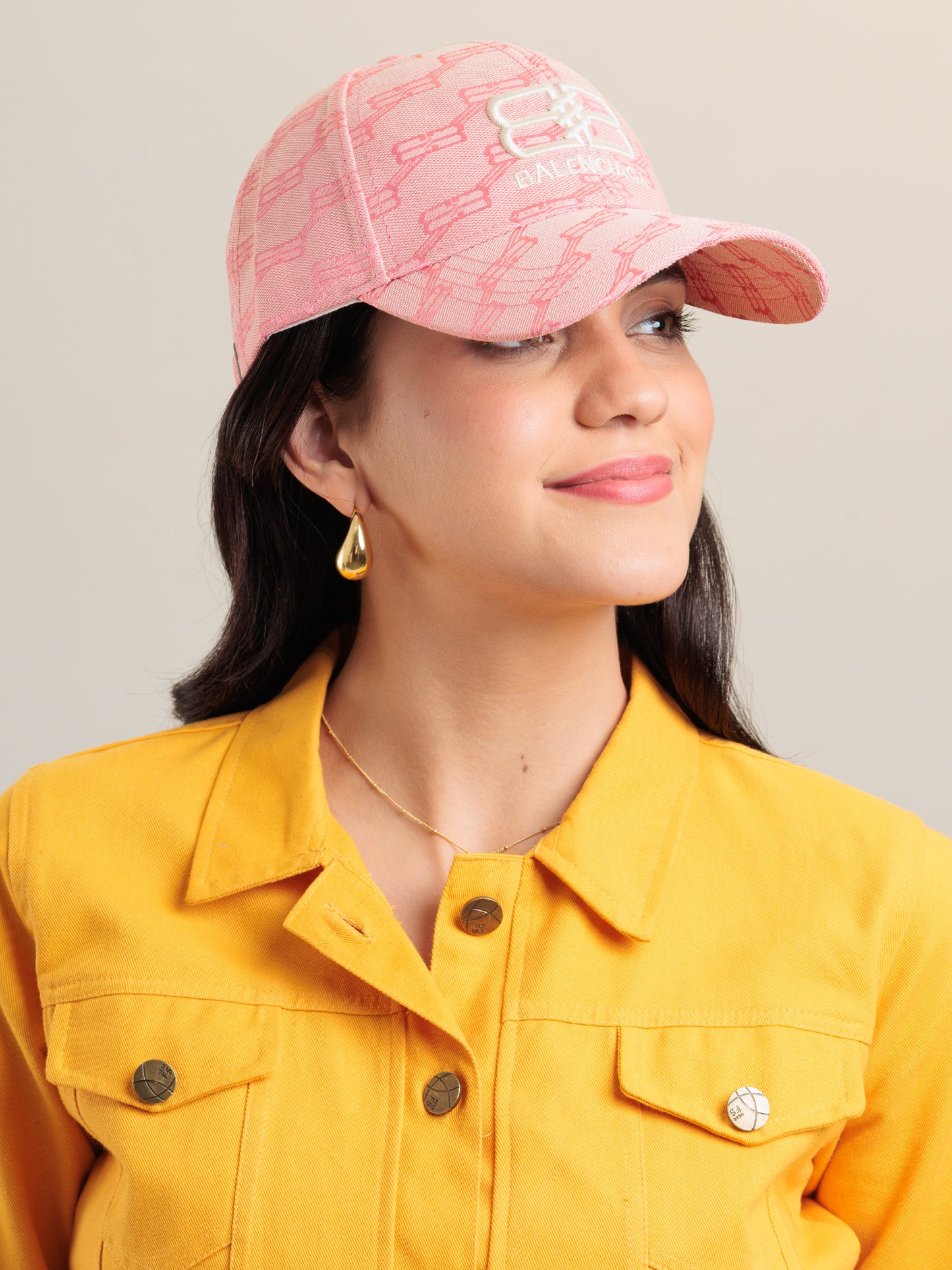 Blush Luxe Monogram Cap