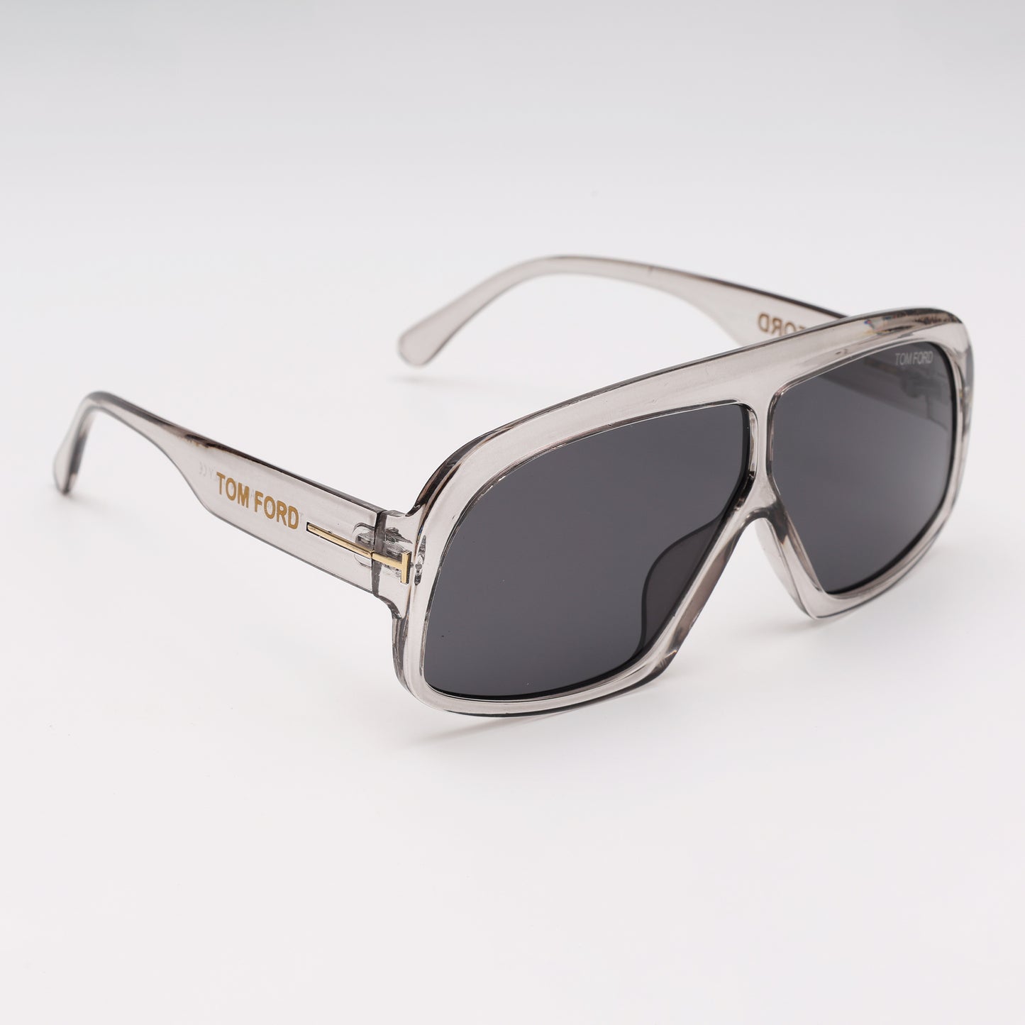 Smoke Crystal Shield Sunglasses