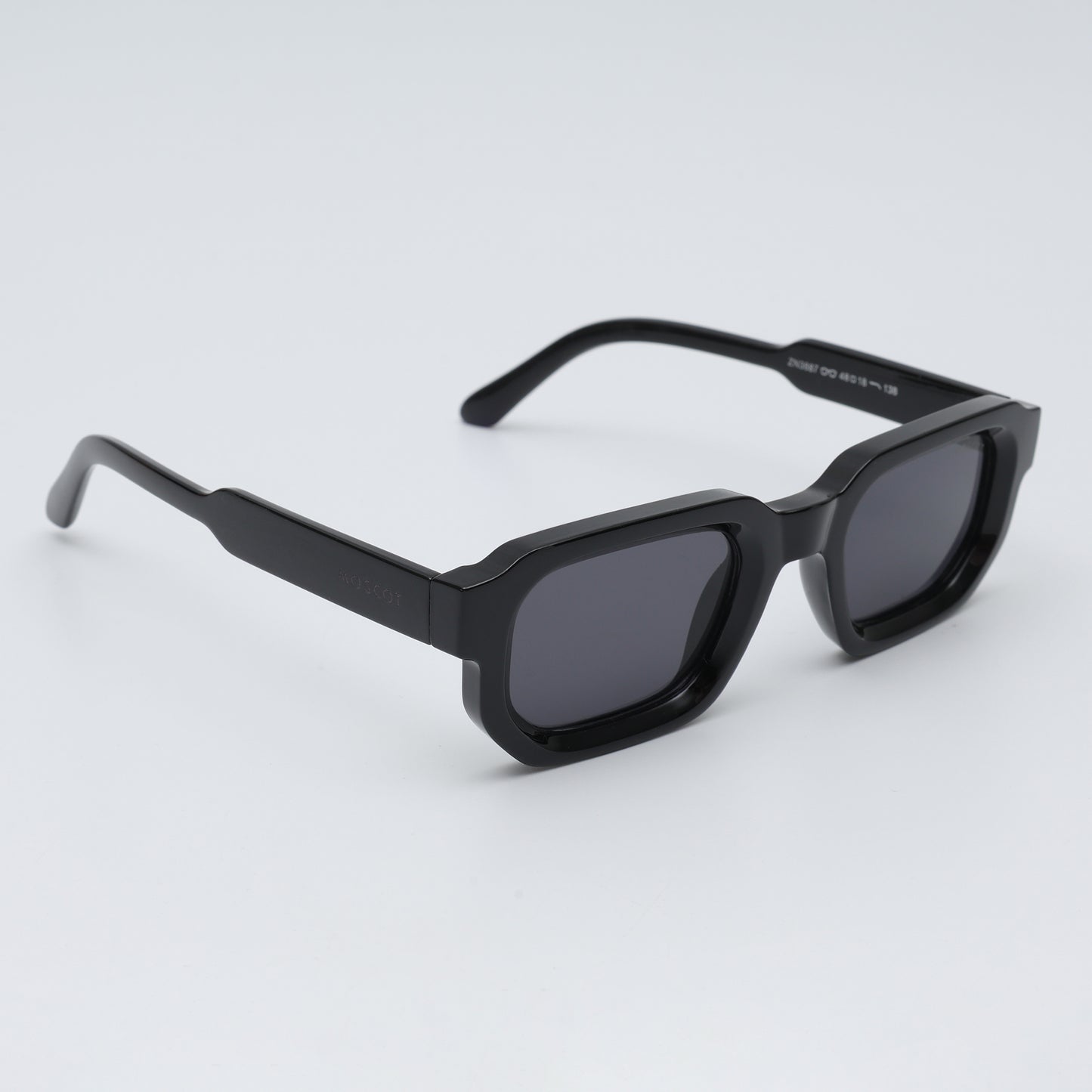 Midnight Sculpted Square Sunglasses