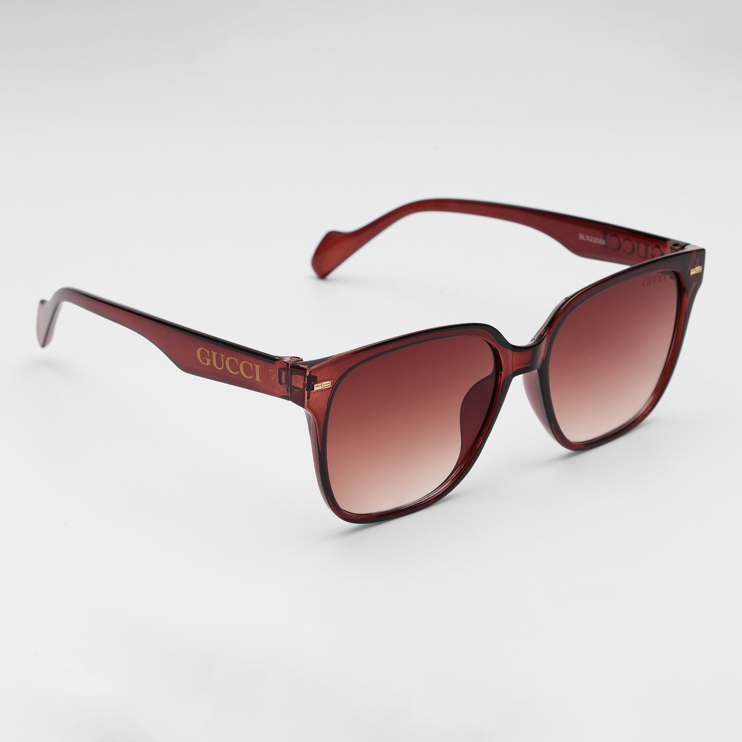 Square Sunglasses in Bordeaux Red