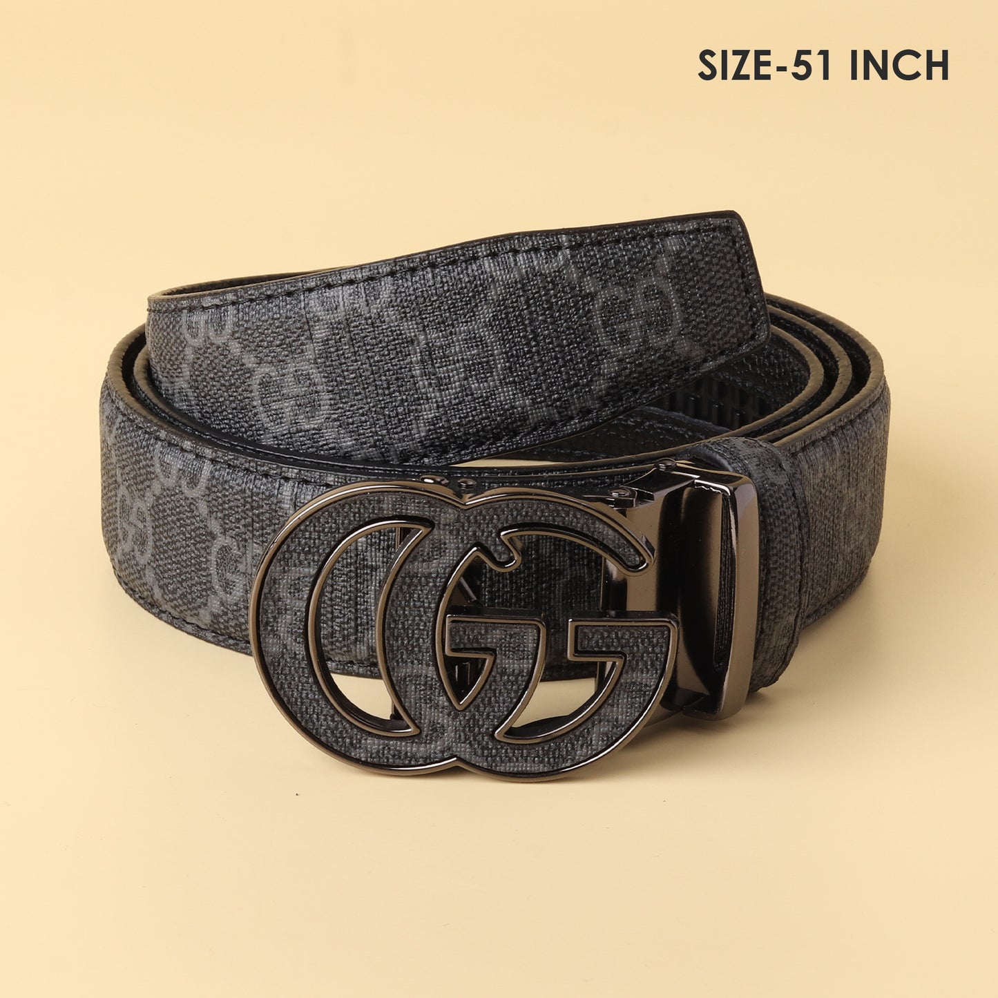 Grey Monogram GG Belt