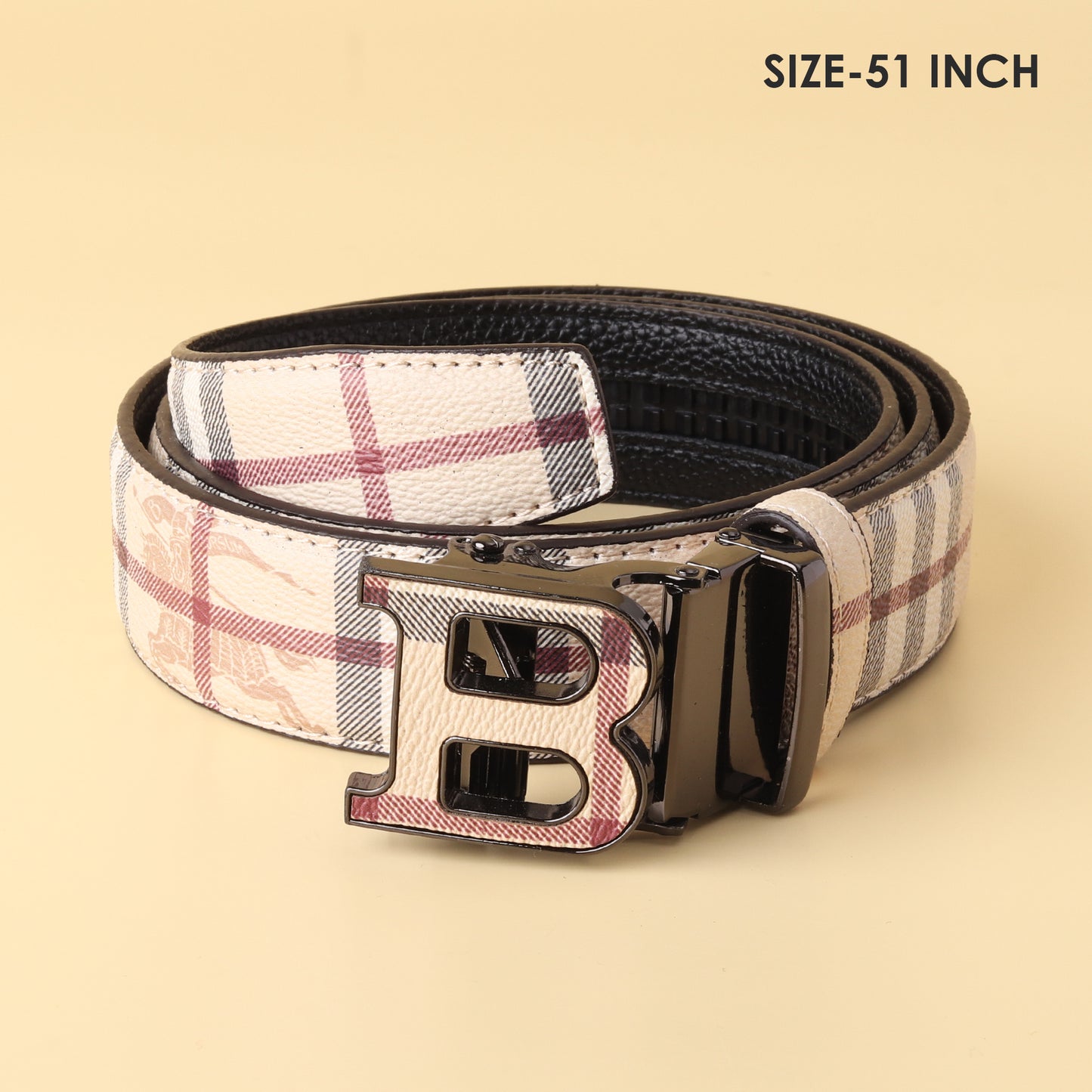 Check B Buckle Belt