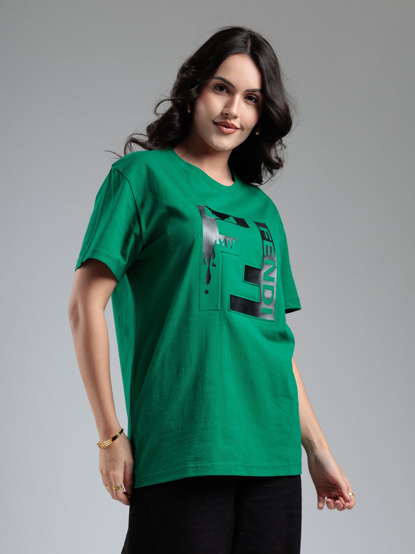 Emerald Statement Graphic T-Shirt