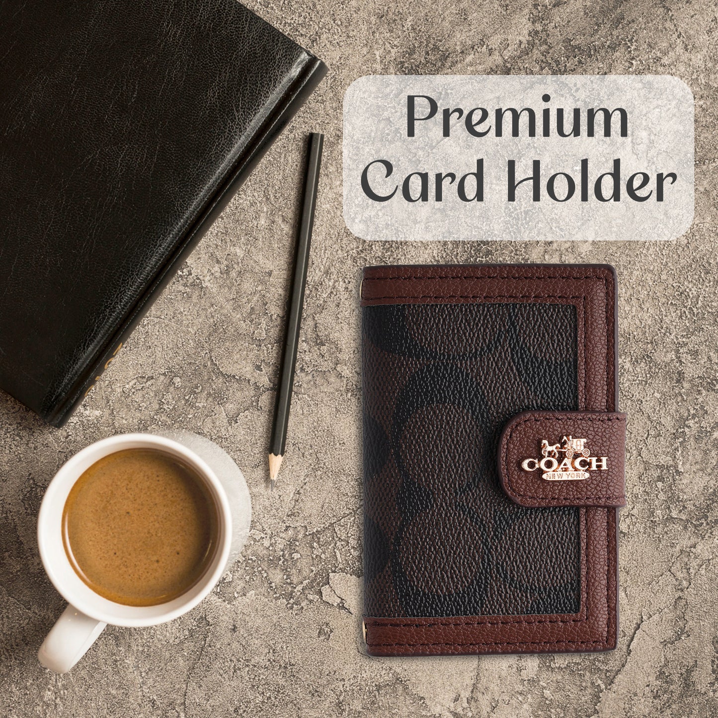Espresso Monogram Long Wallet