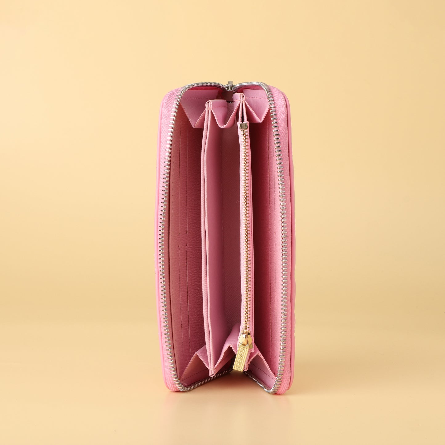 Coach Quilted Zip-Around Wallet
