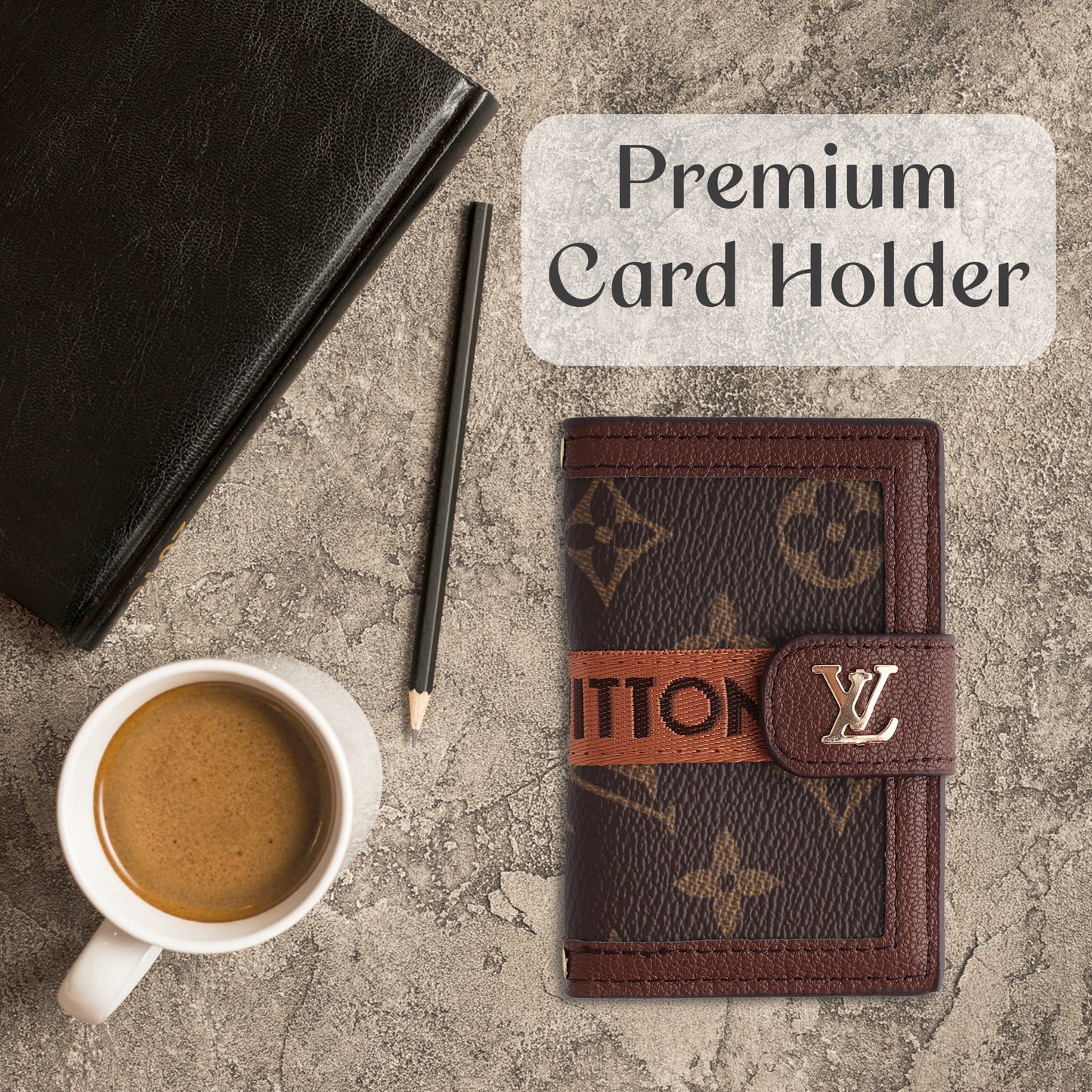 Heritage Monogram Strap Wallet