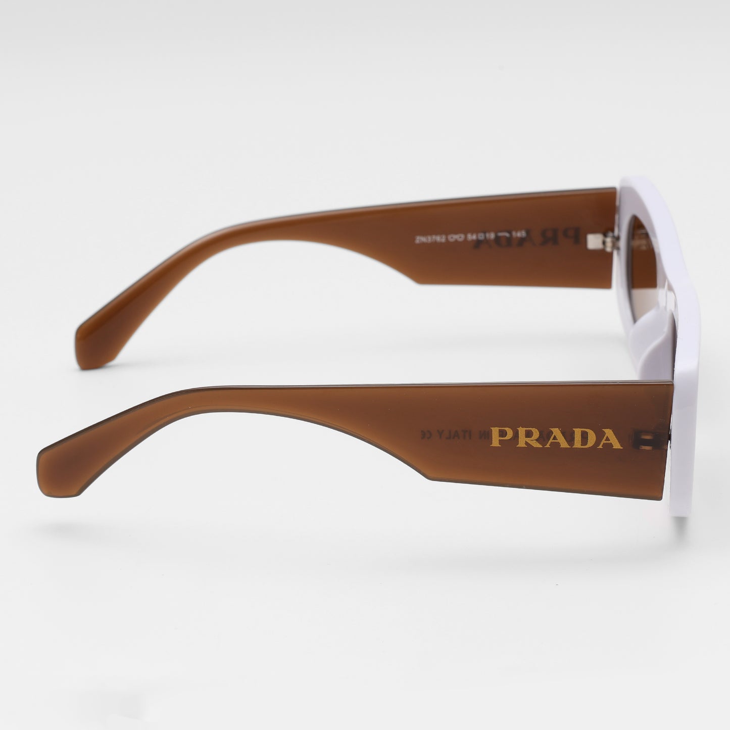 White Frame Rectangle Sunglasses
