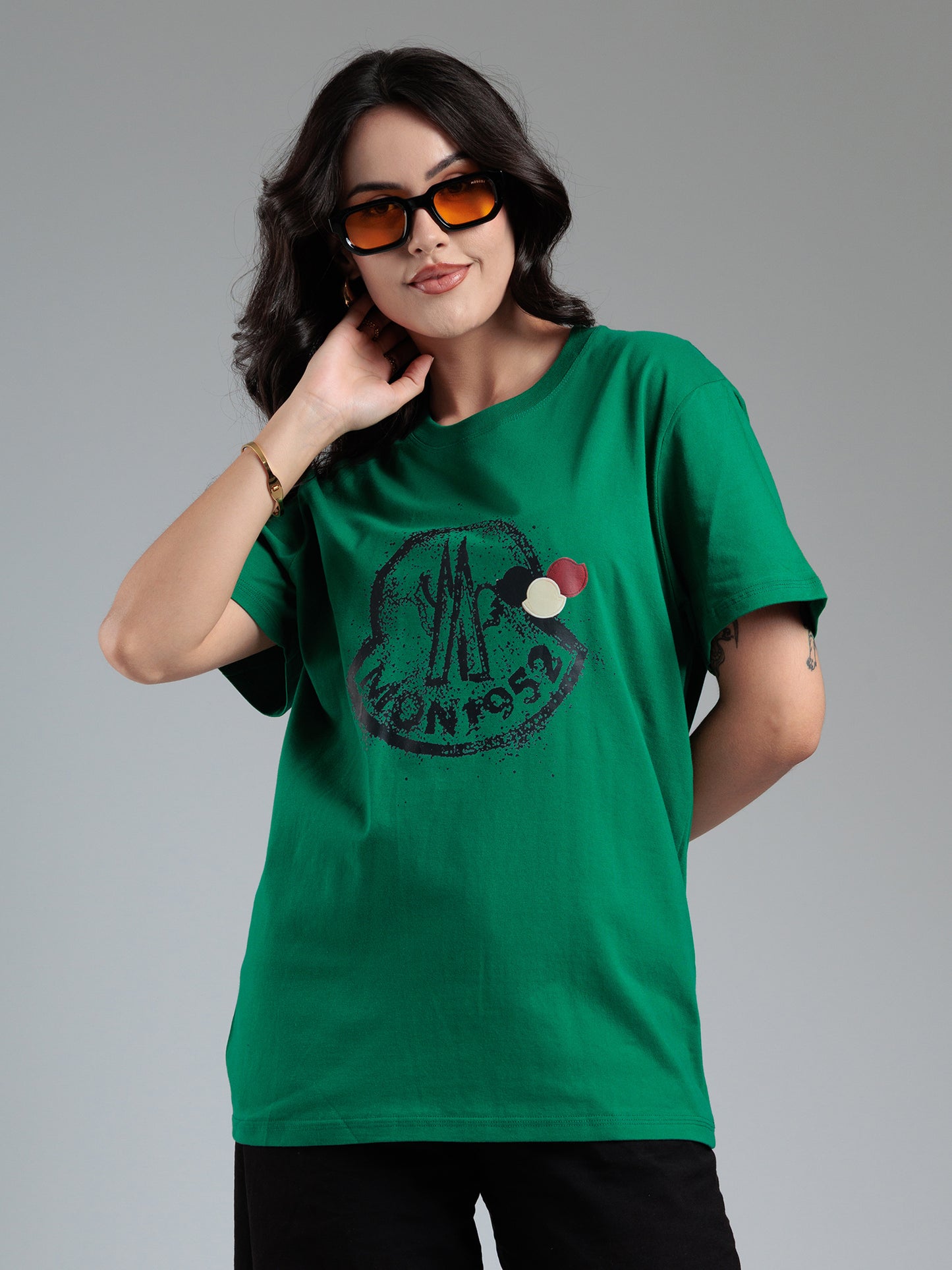 Emerald Alpine Appliqué T-Shirt
