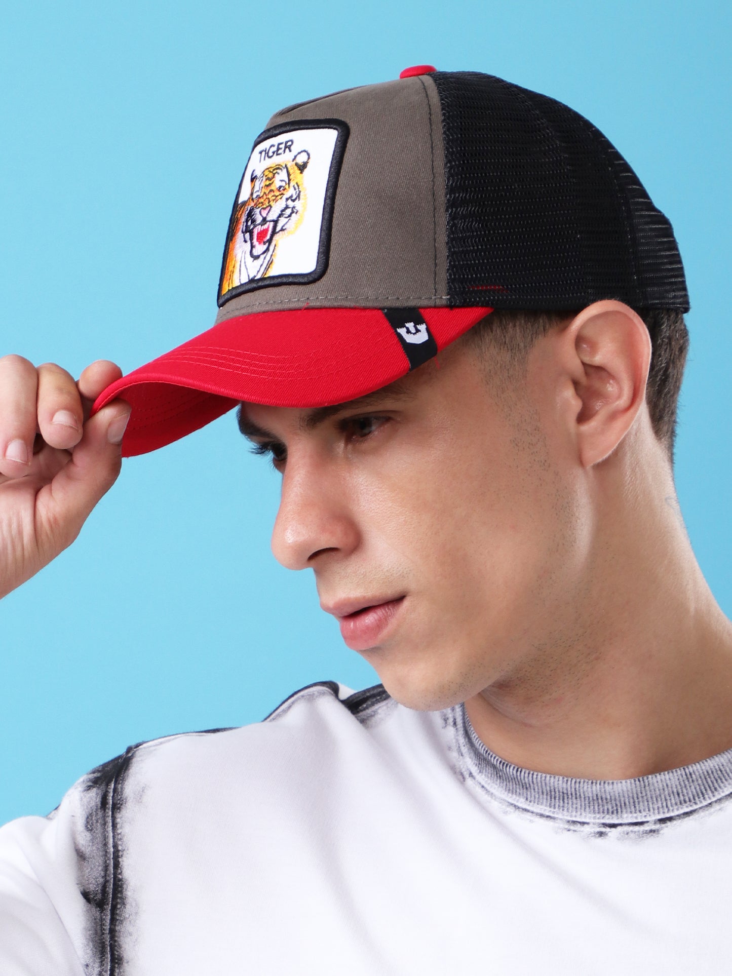 Tiger Patch Trucker Cap