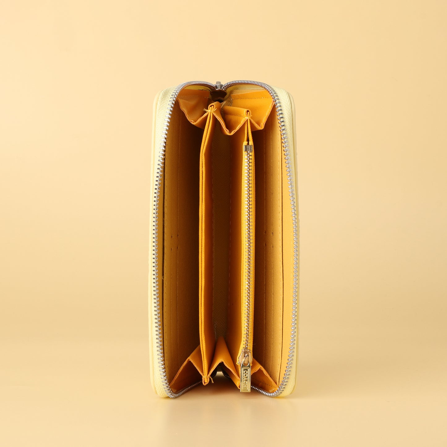 Zip-Around Wallet in Buttercream Yellow