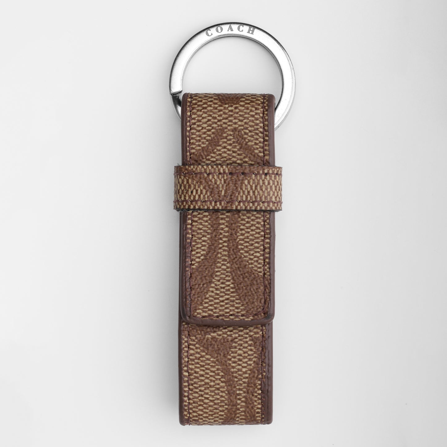 Canvas Key Fob in Classic Brown