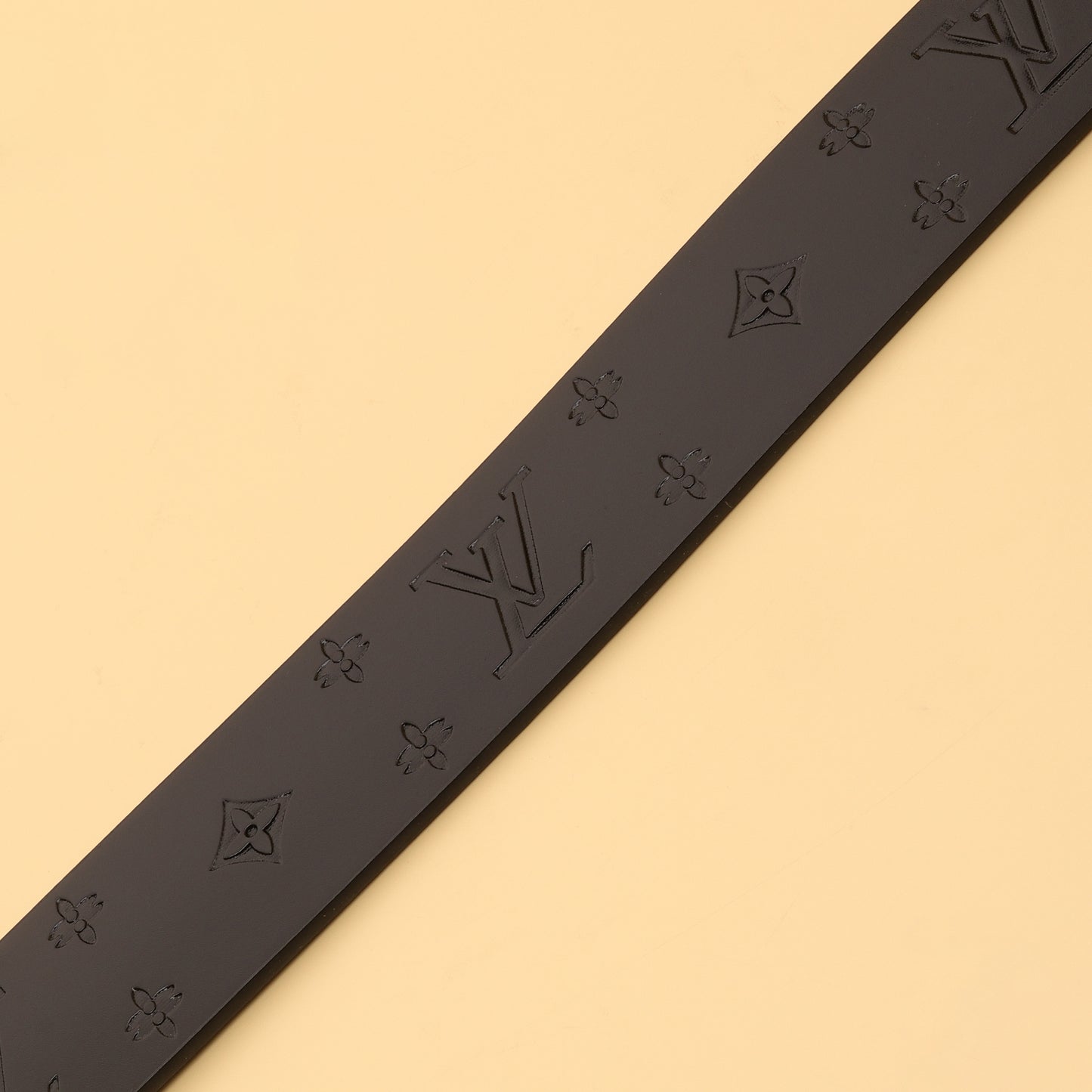 Vuitton Black Monogram Leather Belt