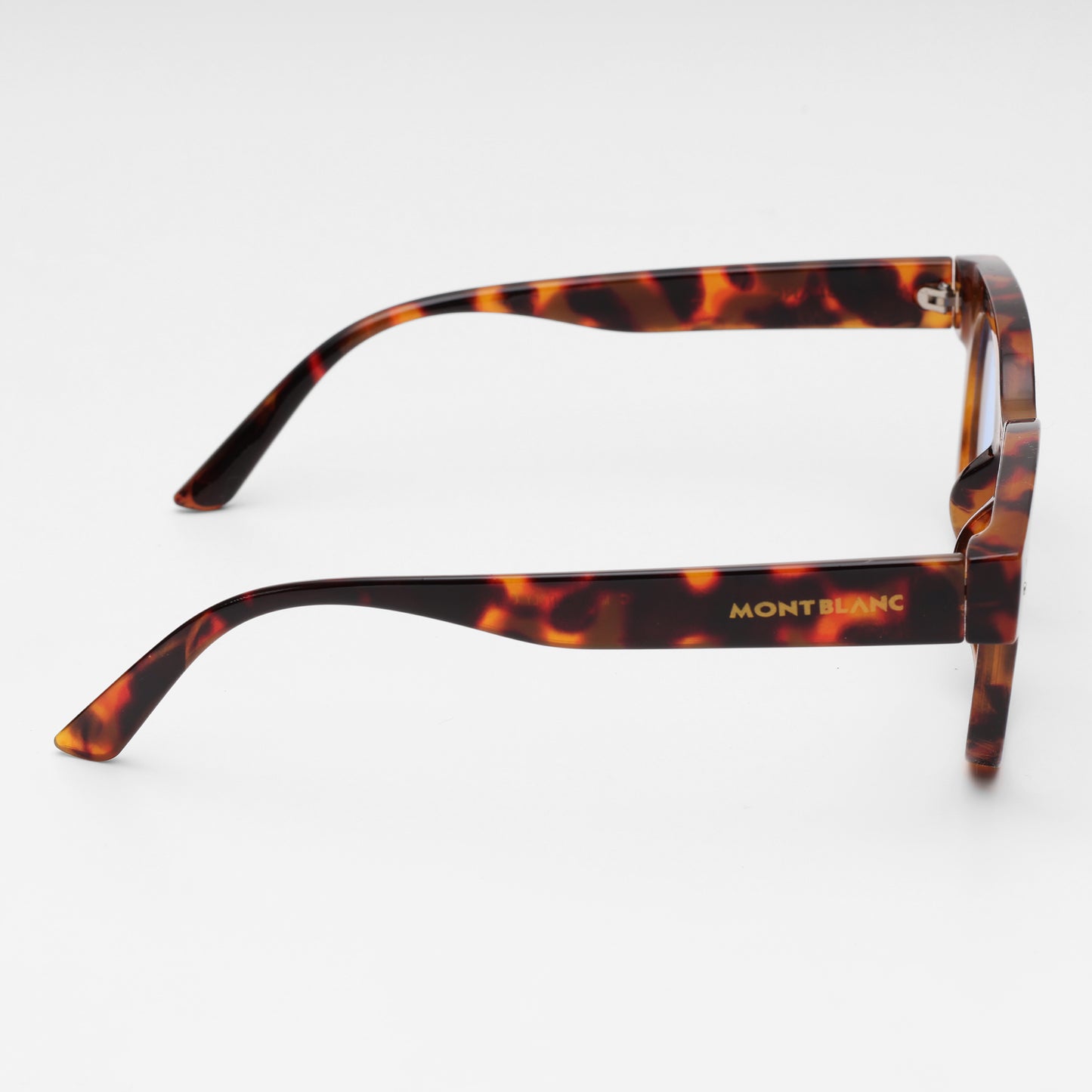 Montblanc Tortoiseshell Blue Lens Sunglasses