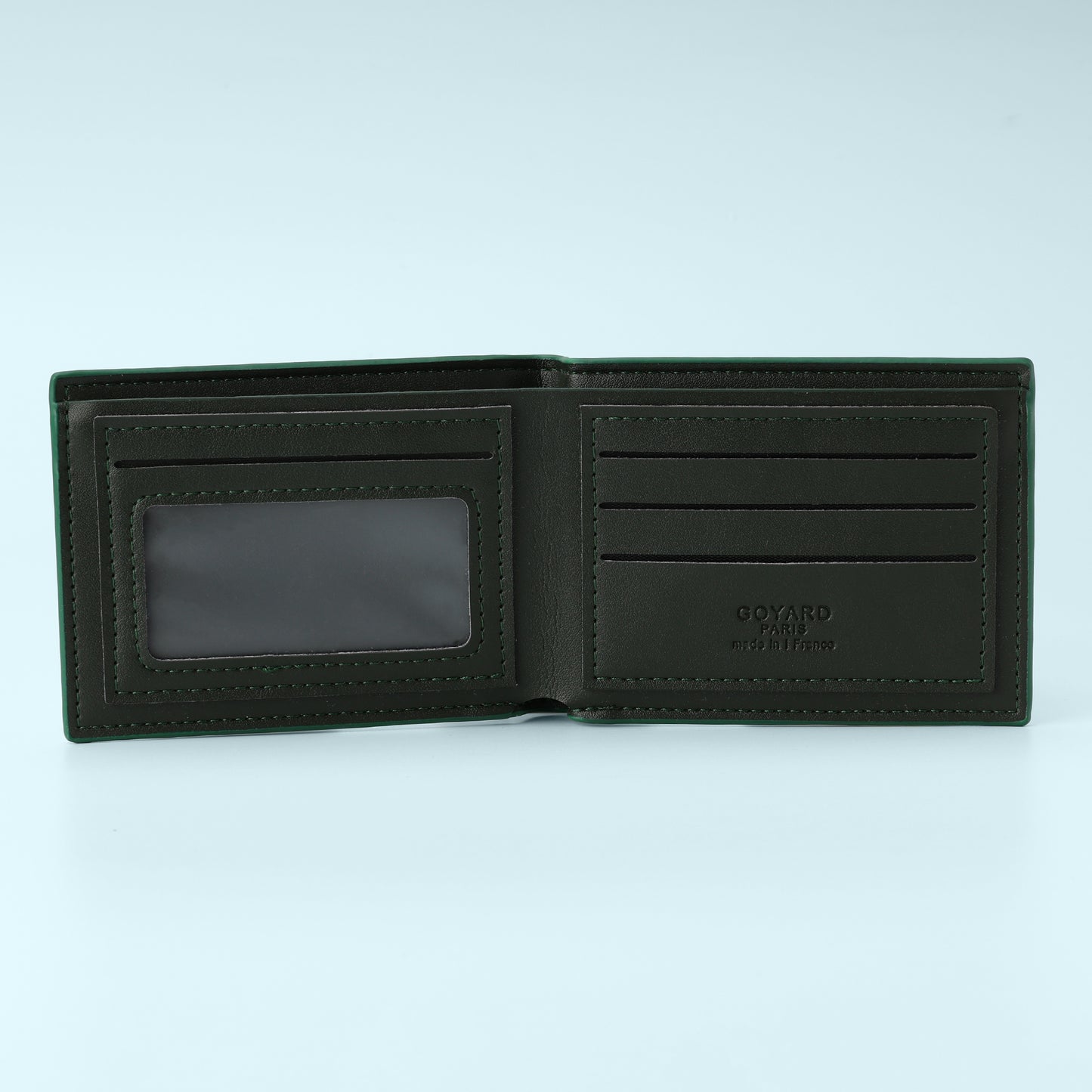 Emerald Monogram Bifold Wallet