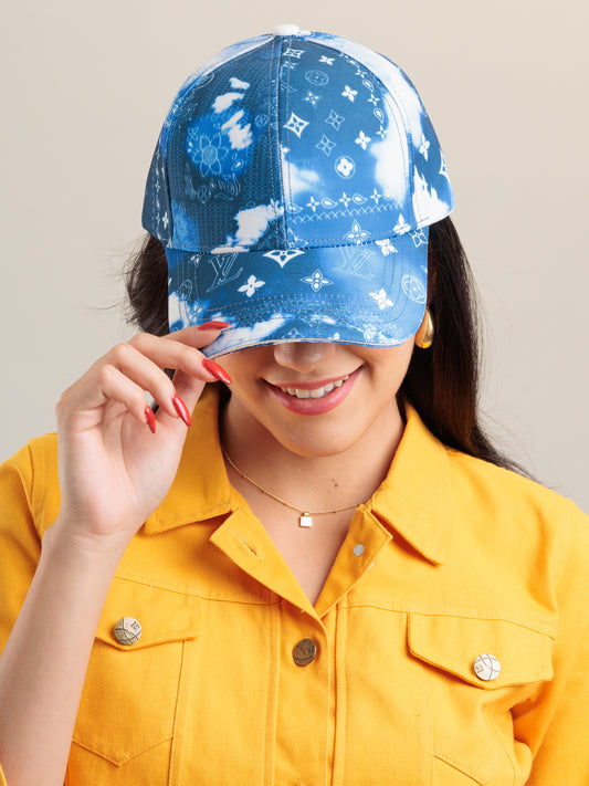 Azure Drift Monogram Cap