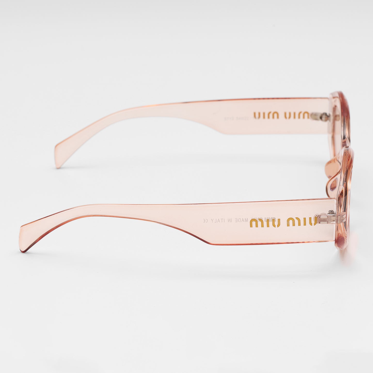 Quartz Transparent Oval Sunglasses