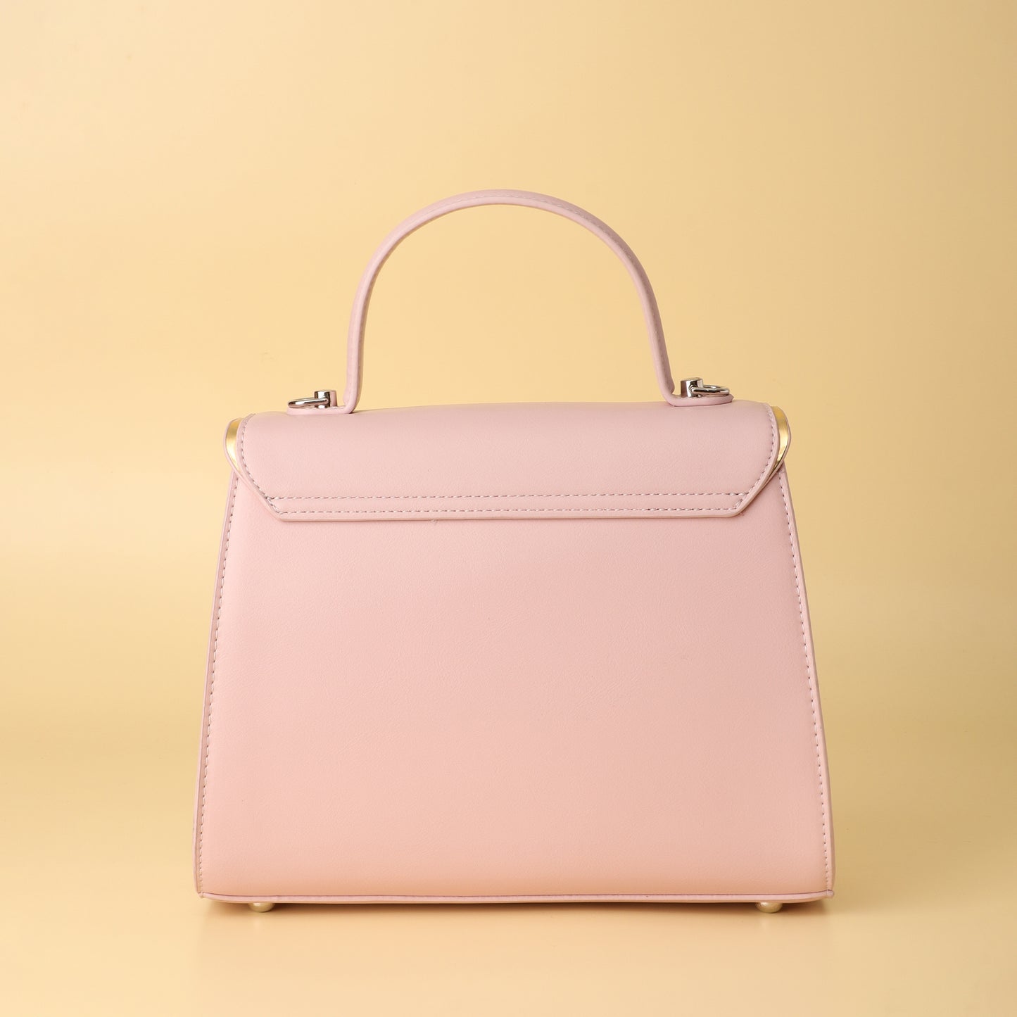 Blush Elegance Structured Handbag