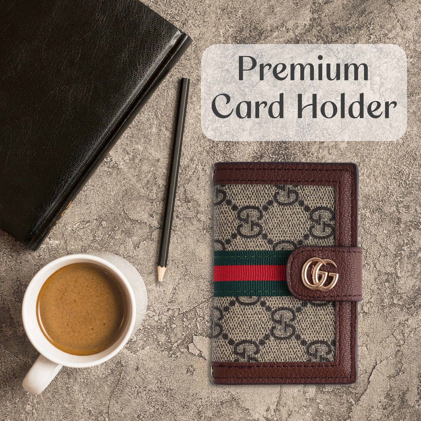 Heritage Stripe Long Card Wallet