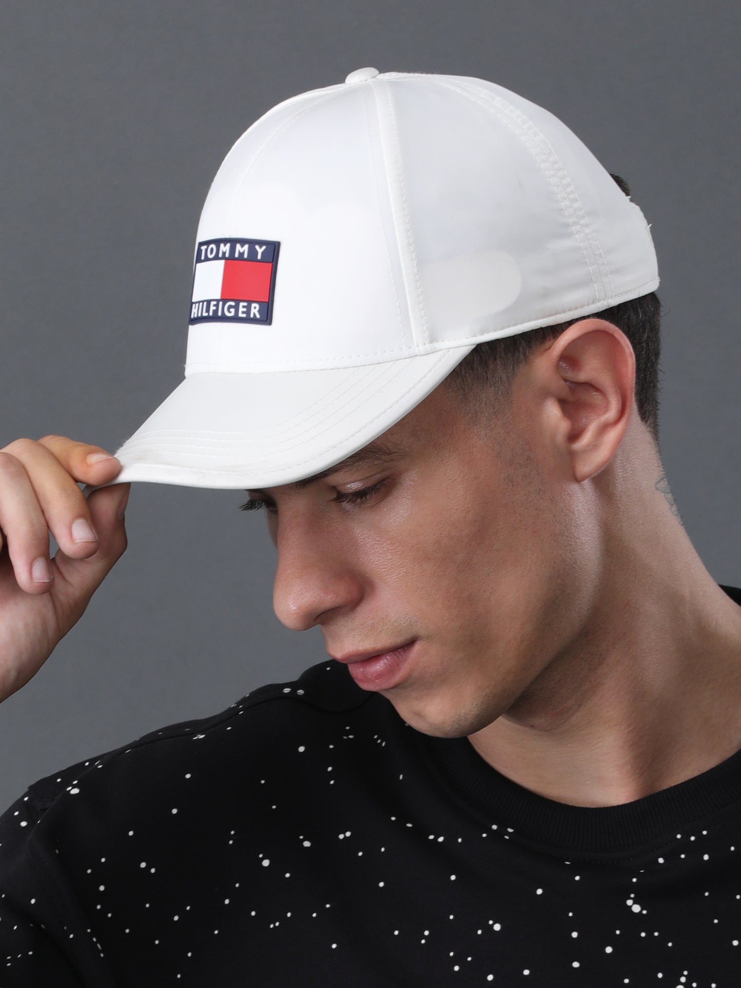 Hilfiger White Classic Logo Cap
