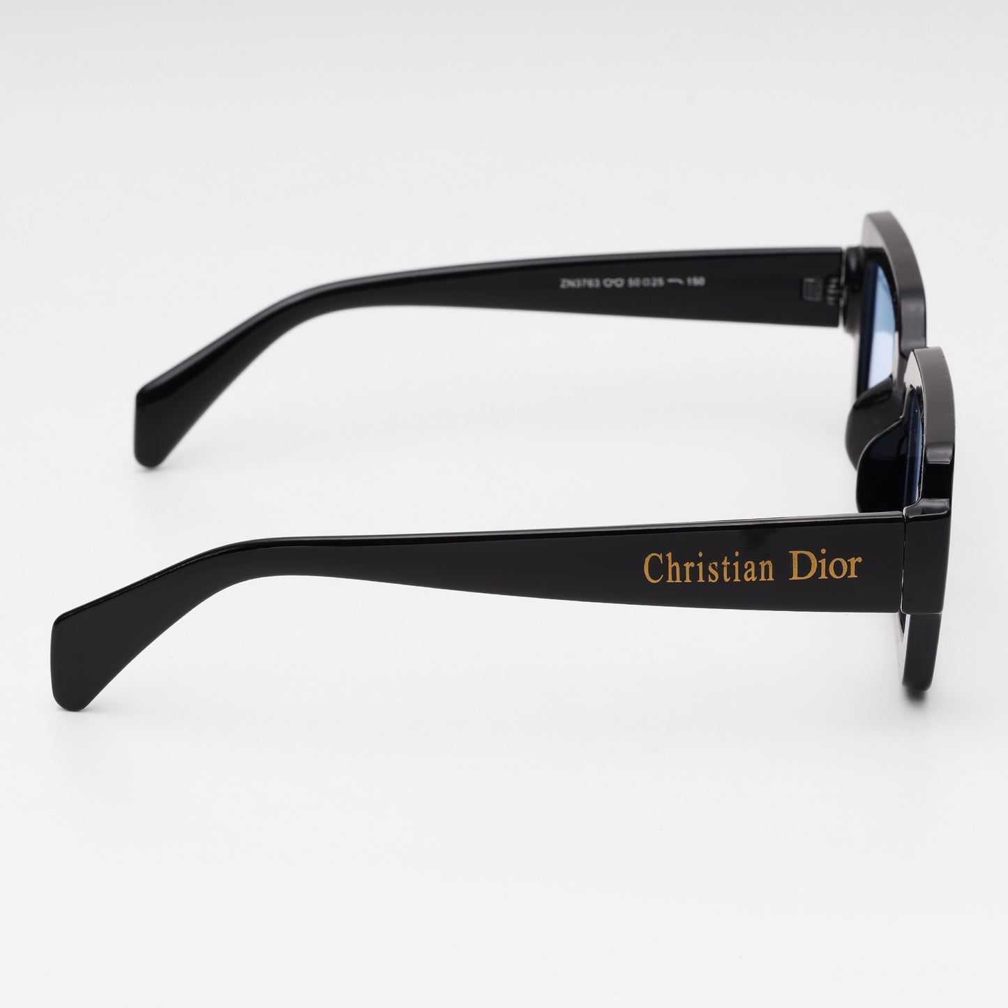 “Frosted Blue Statement” Square Sunglasses