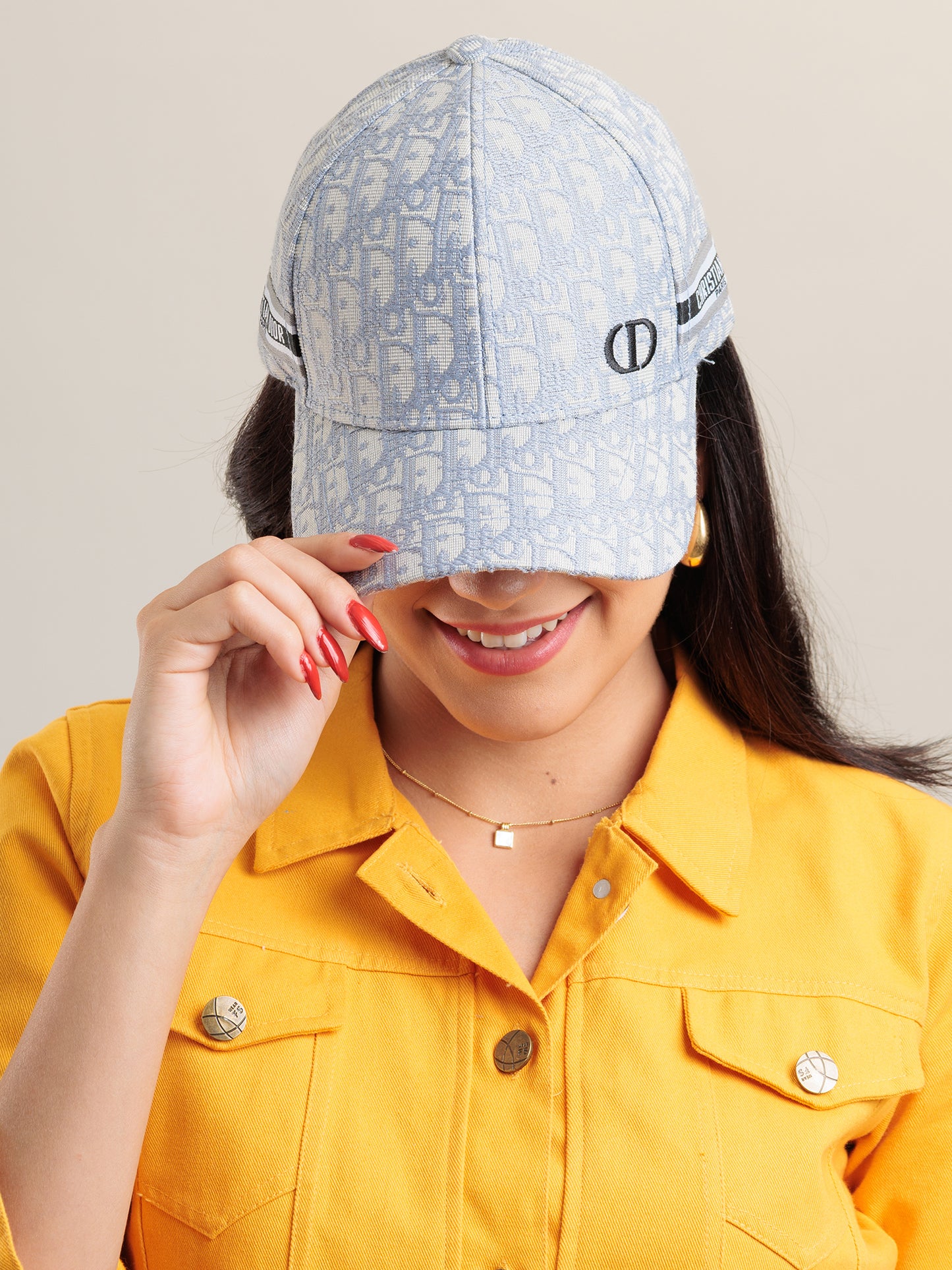 Ice Blue Monogram Street Cap