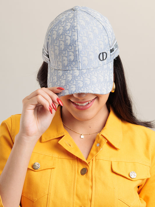 Ice Blue Monogram Street Cap
