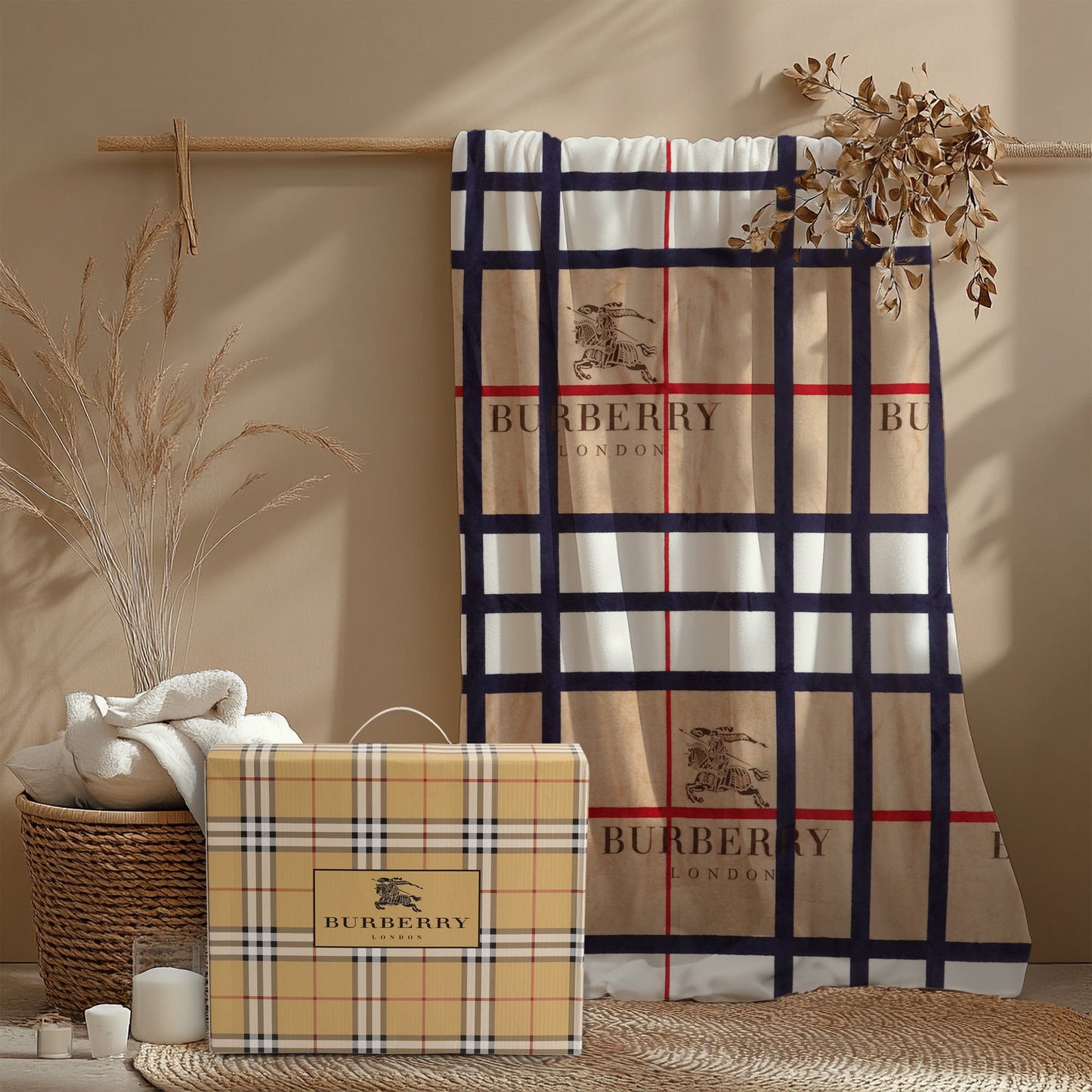 London Classic Check Throw AC Blanket