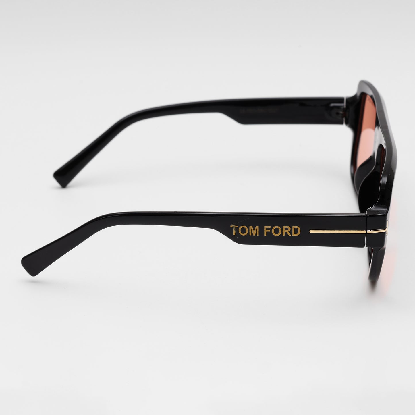 Black Frame Peach Lens Sunglasses