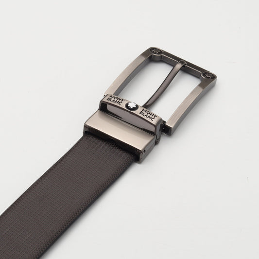 Graphite Reversible Leather Belt