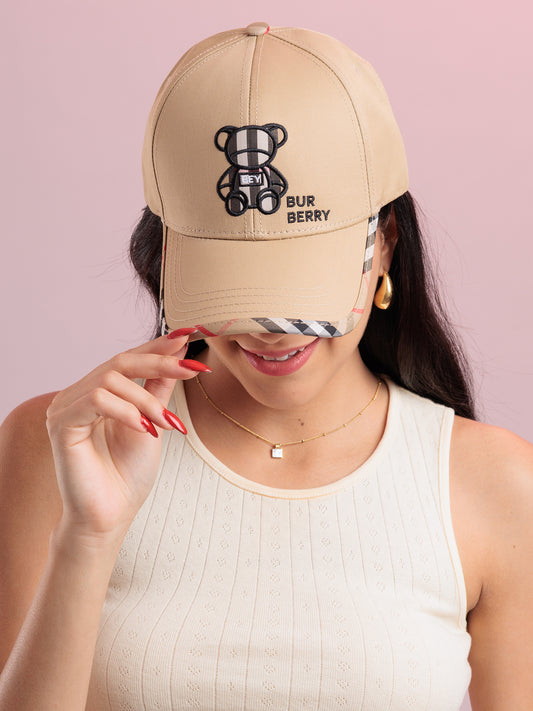 Teddy Luxe Beige Cap