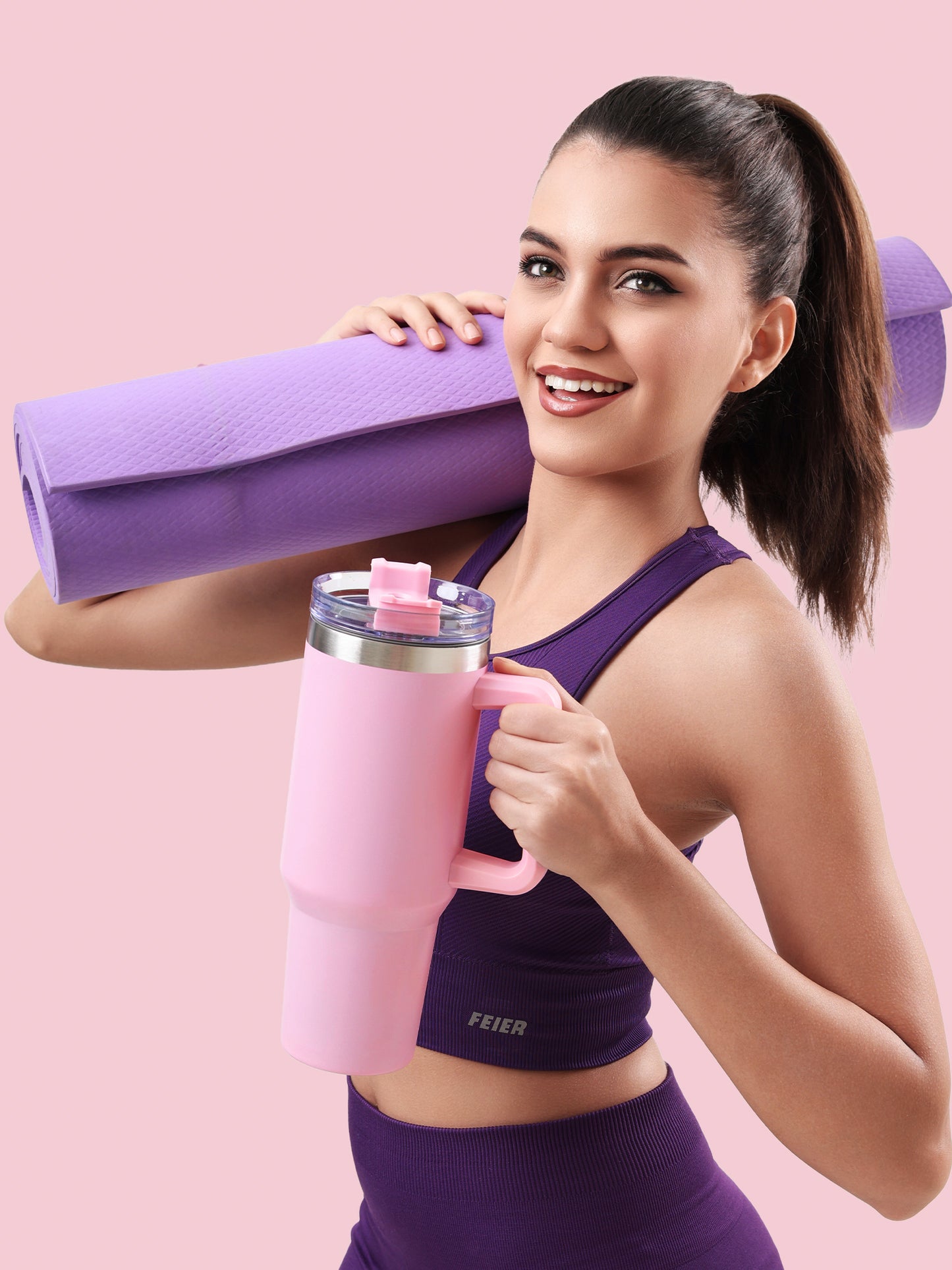 Blush Rush Matte Pink Sipper