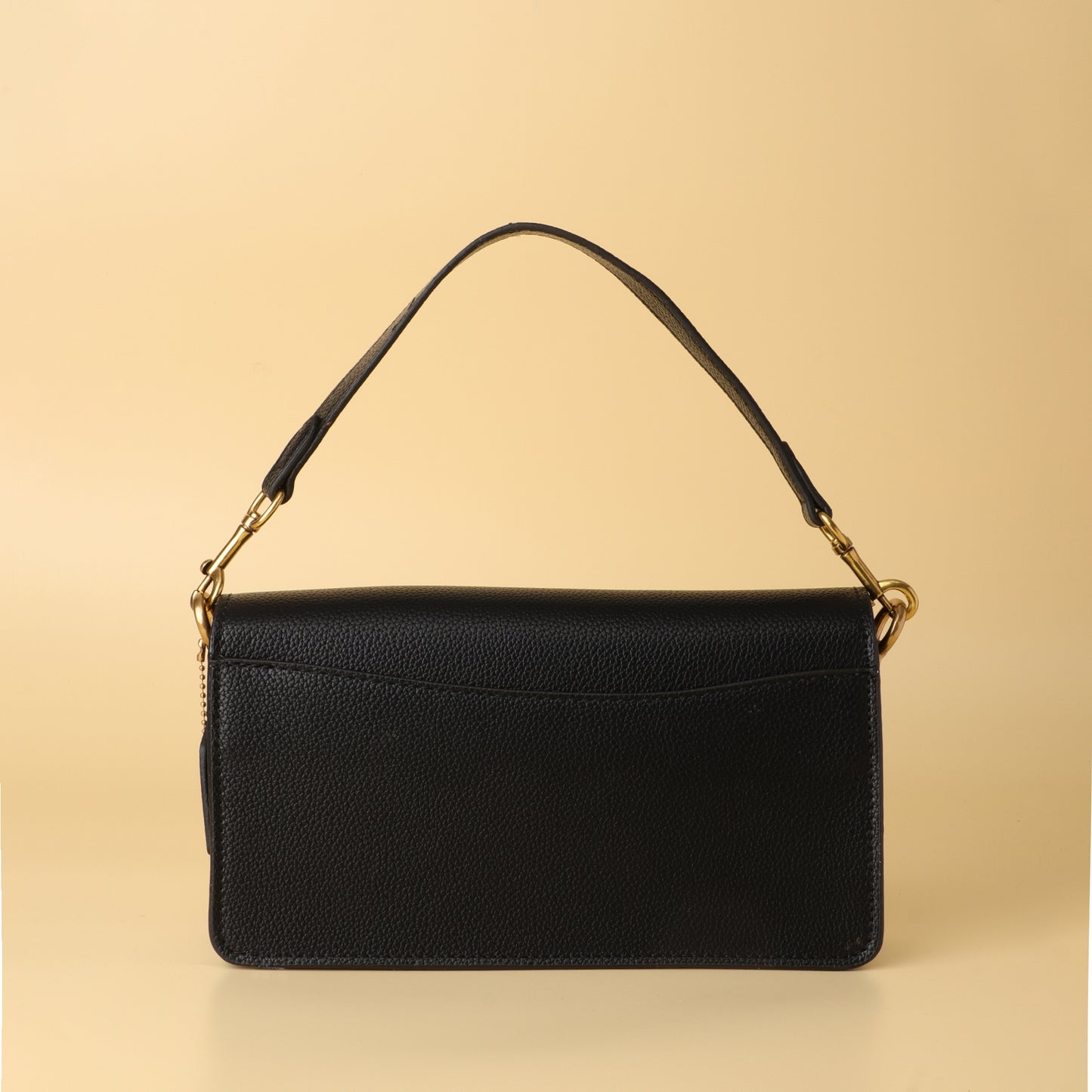 Tabby Shoulder Bag in Black Signature Leather