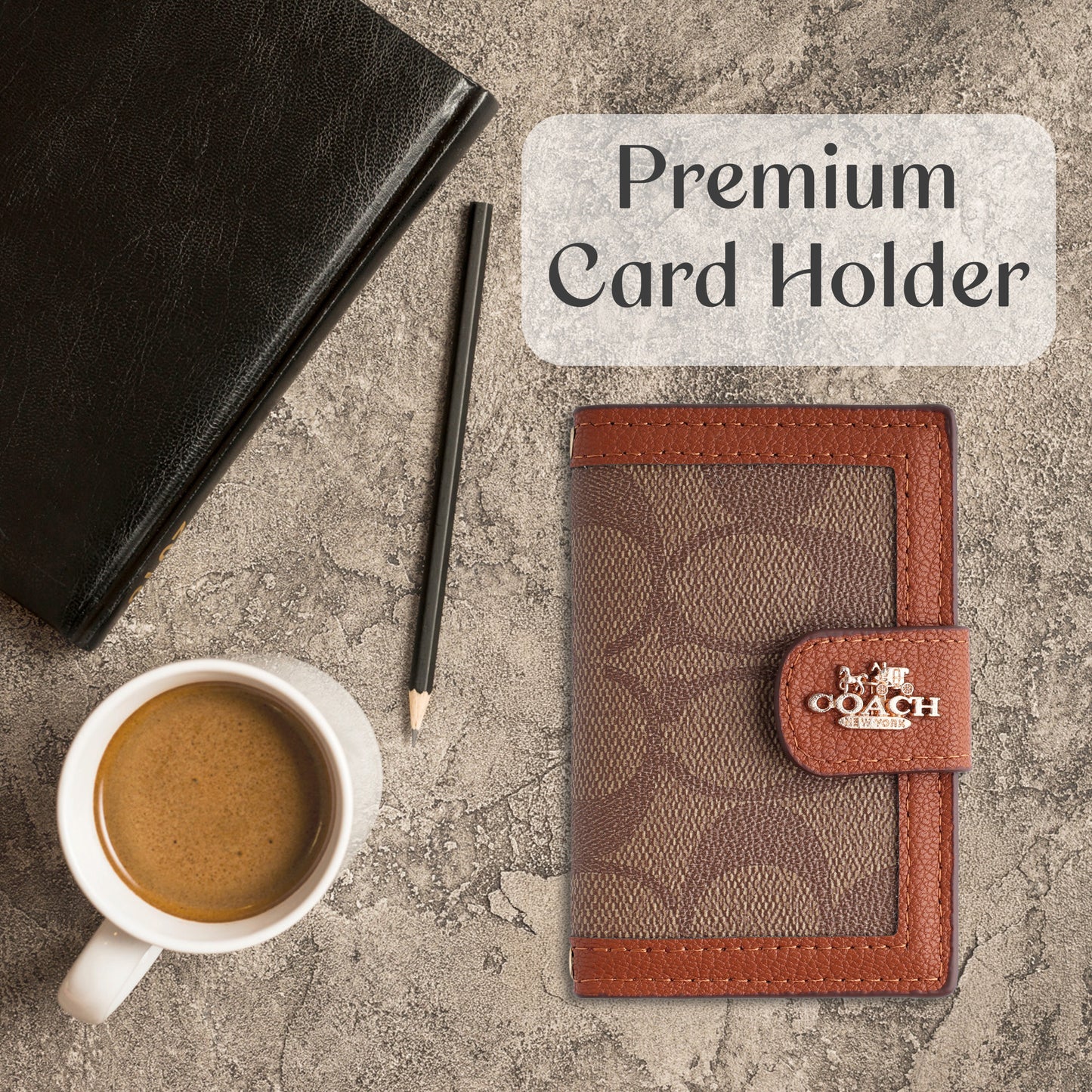 Caramel Monogram Long Wallet